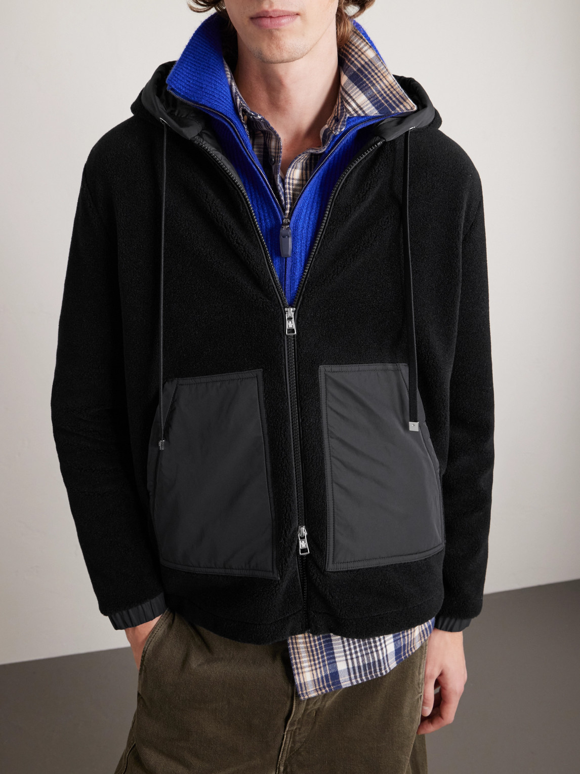 Teddy Fleece Zip-Up Hoodie