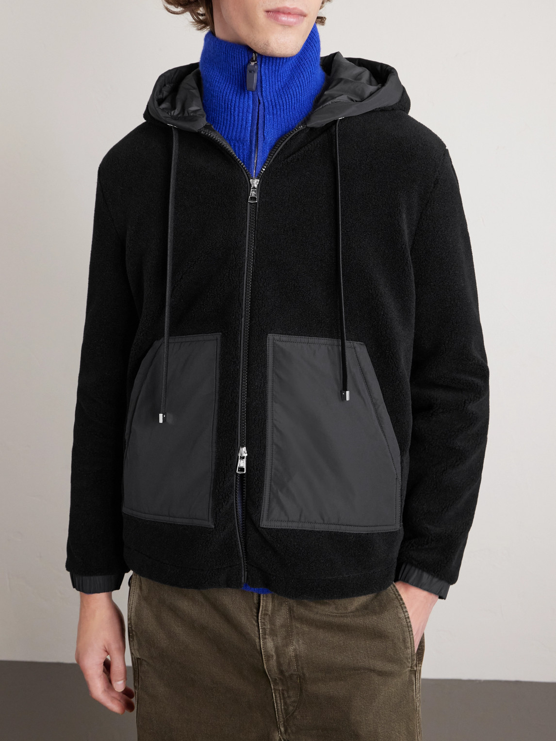 Teddy Fleece Zip-Up Hoodie