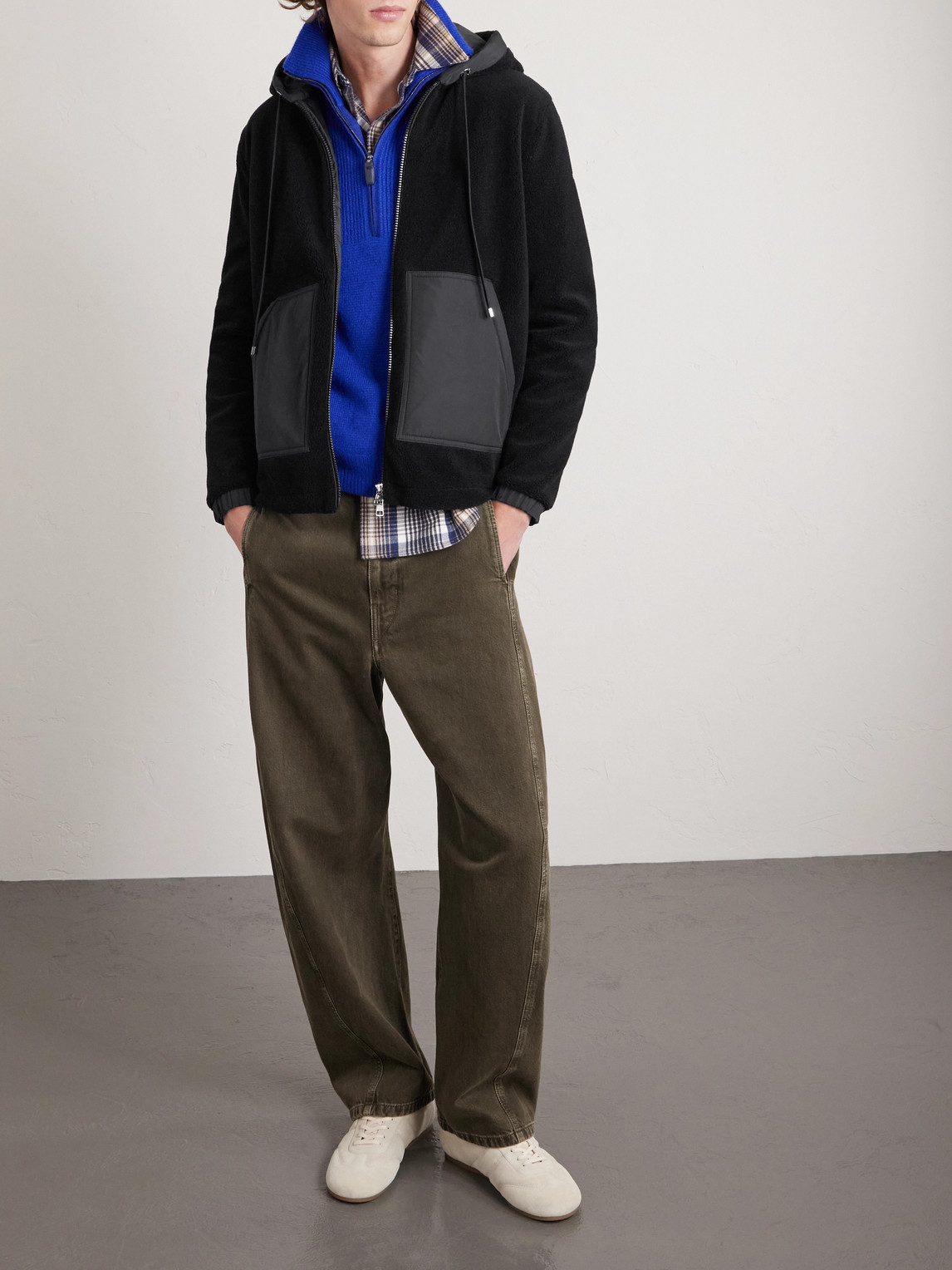 Teddy Fleece Zip-Up Hoodie