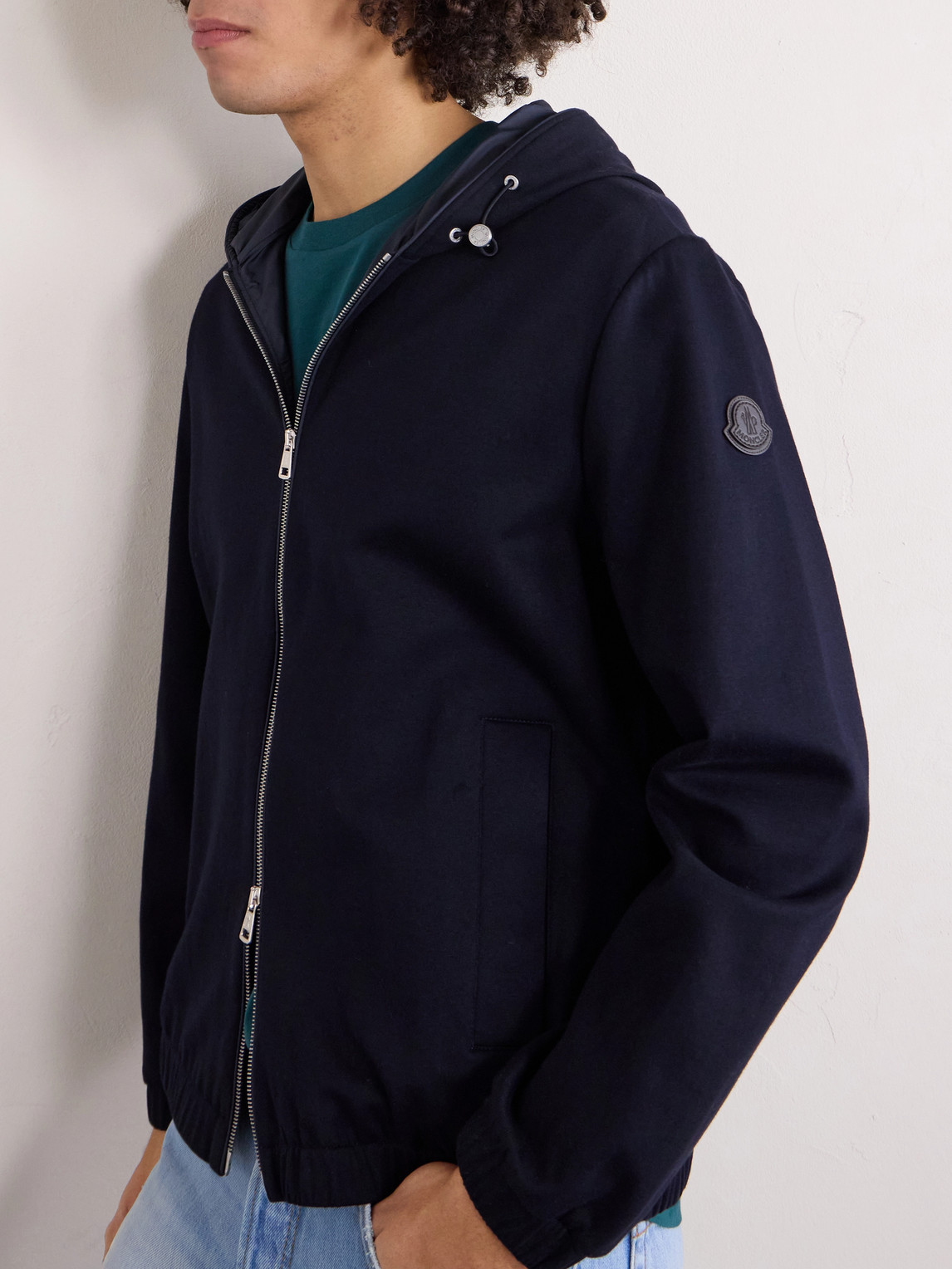 Cotton-Blend Jersey Zip-Up Hoodie