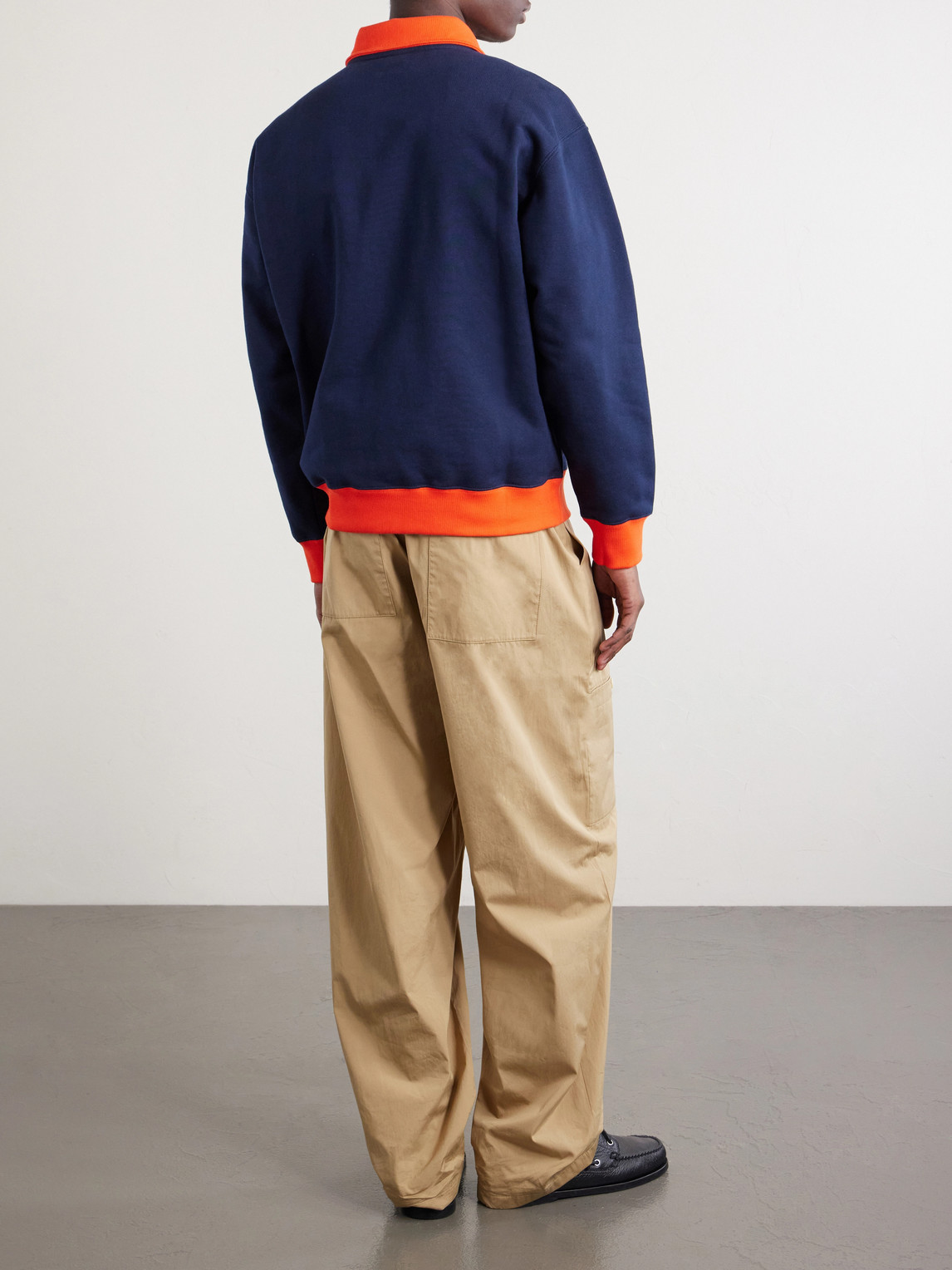 Aimé Leon Dore - Logo-Embroidered Cotton-Jersey Half-Zip Sweatshirt
