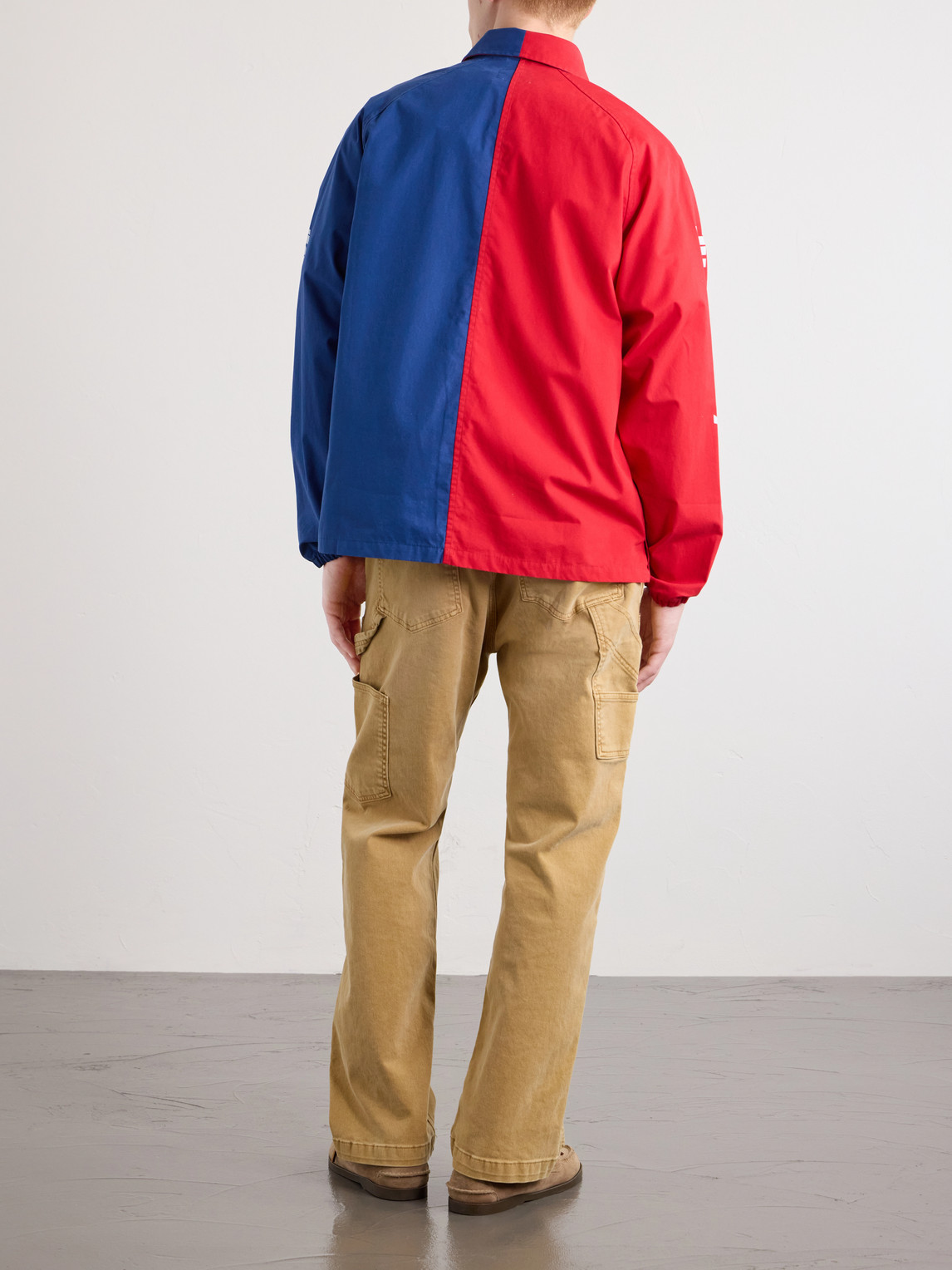 Aimé Leon Dore - Logo-Print Colour-Block Cotton Overshirt