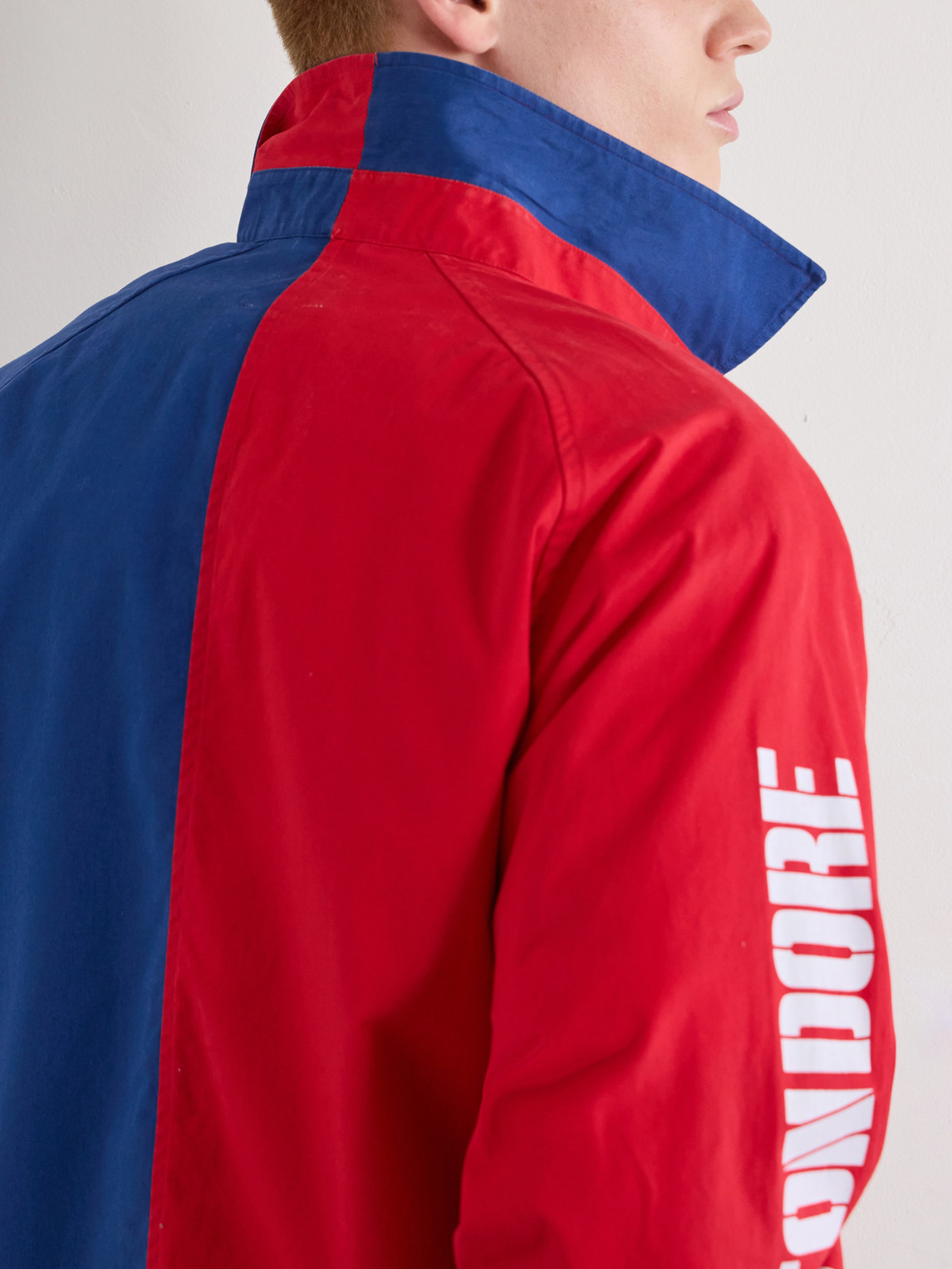 Aimé Leon Dore - Logo-Print Colour-Block Cotton Overshirt