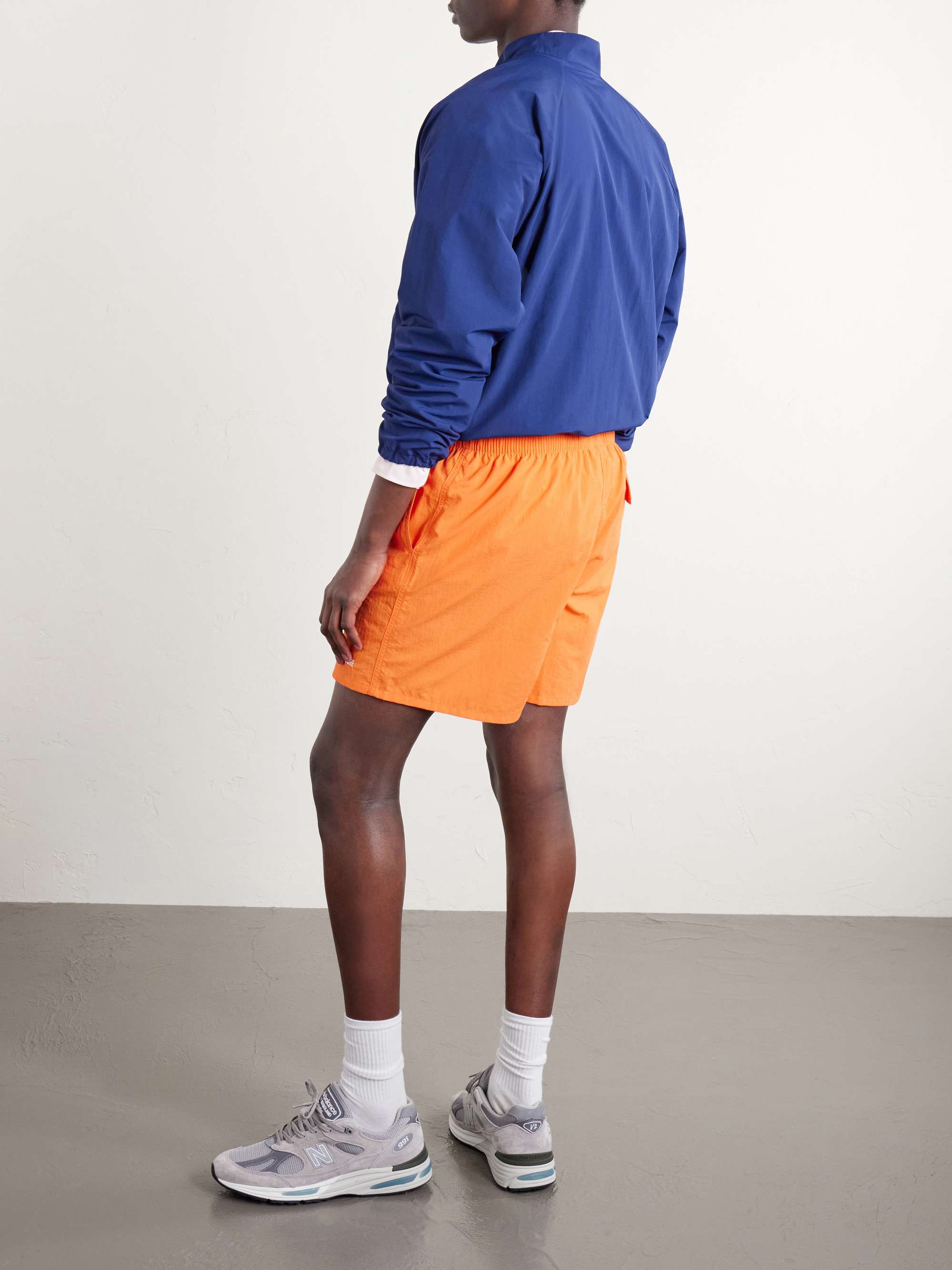 AIMÉ LEON DORE Straight-Leg Logo-Embroidered Shell Drawstring