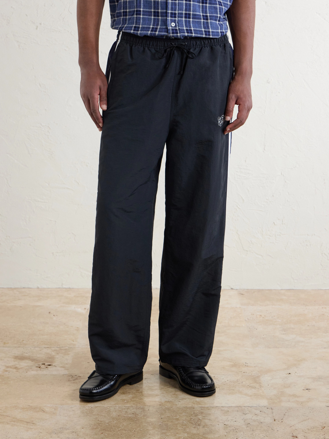 Aimé Leon Dore - Straight-Leg Logo-Embroidered Striped Sweatpants
