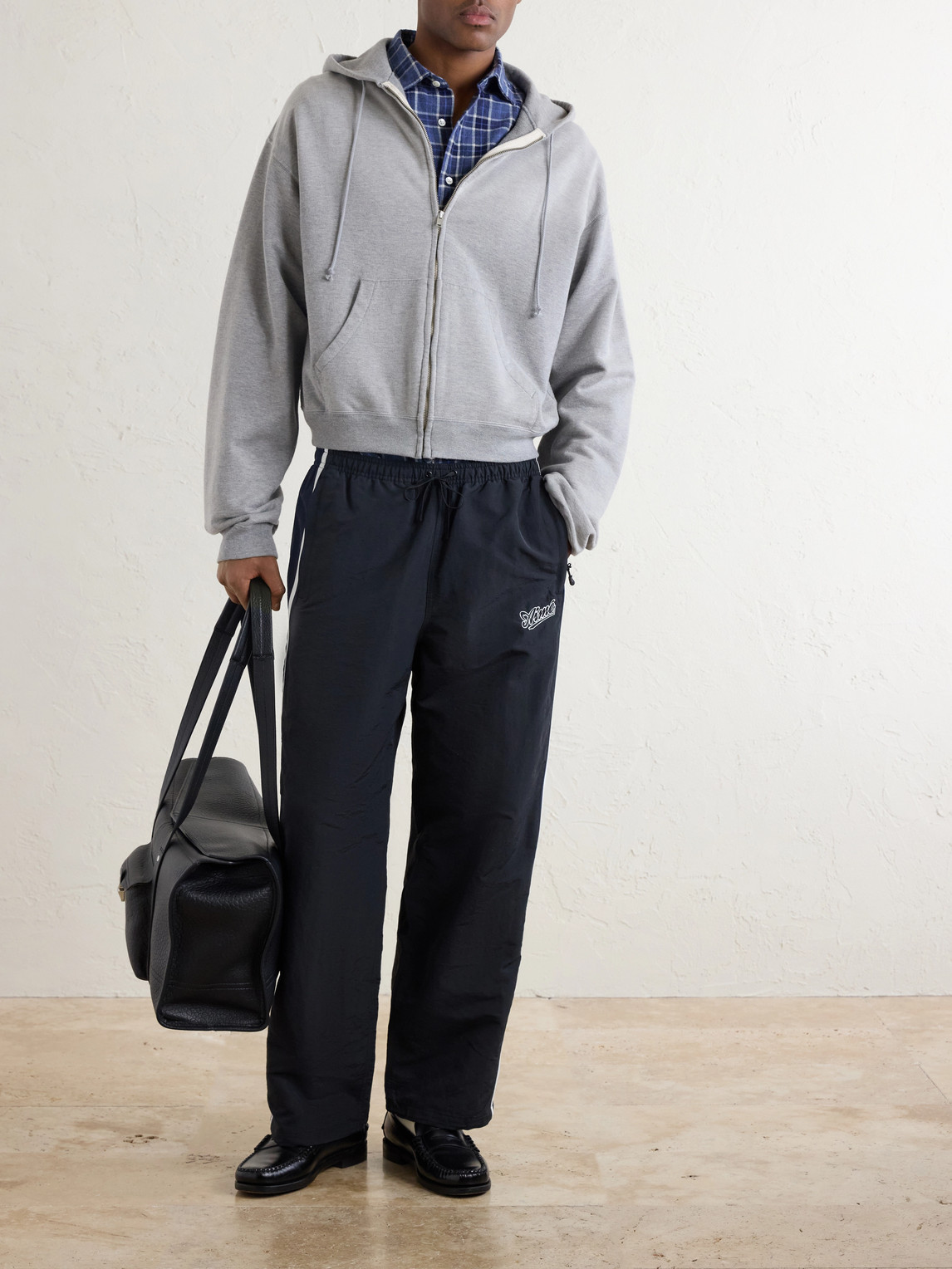 Aimé Leon Dore - Straight-Leg Logo-Embroidered Striped Sweatpants