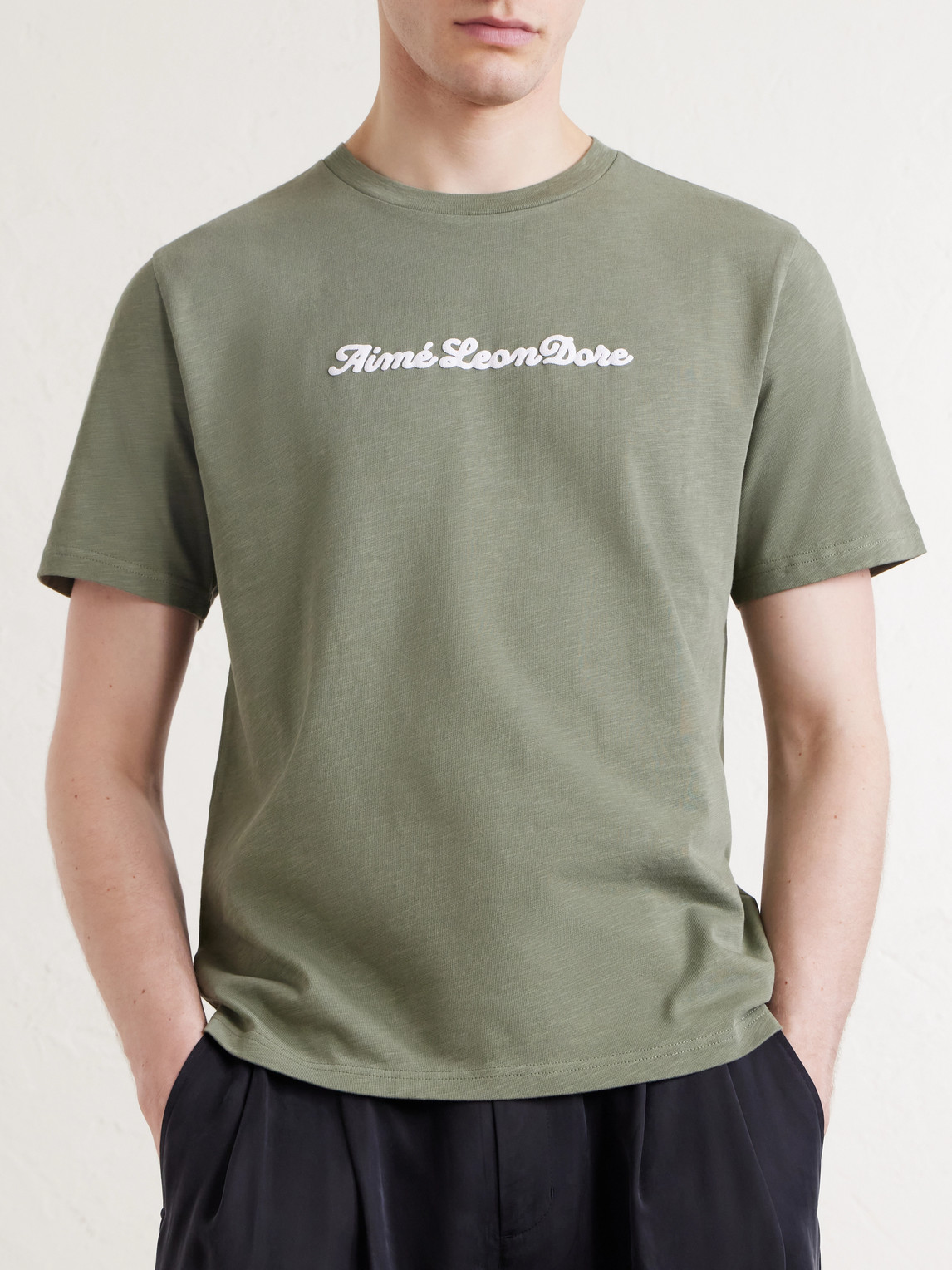 Aimé Leon Dore - Logo-Print Cotton-Jersey T-Shirt