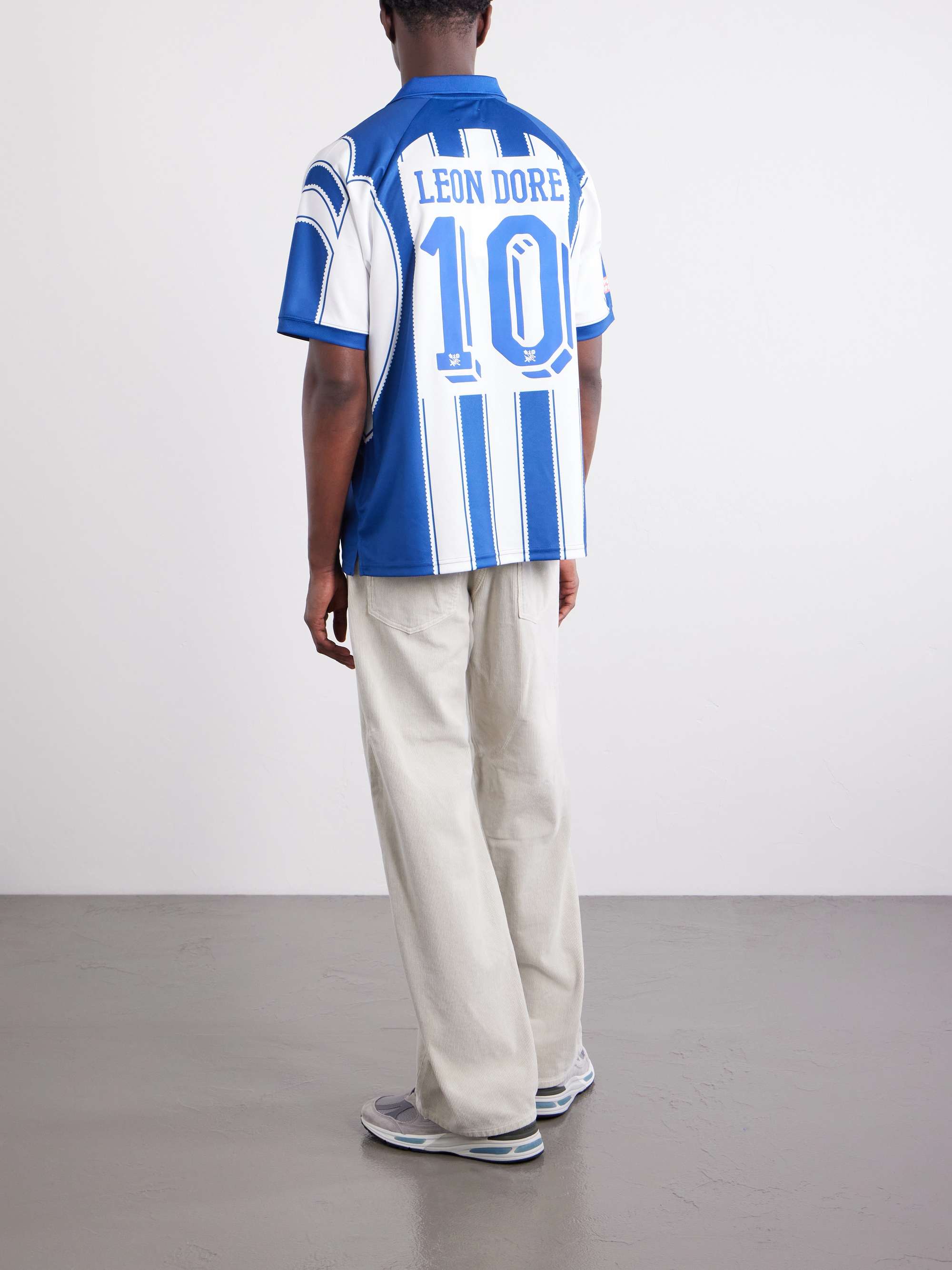 AIMÉ LEON DORE Logo-Appliquéd Striped Jersey T-Shirt for Men | MR