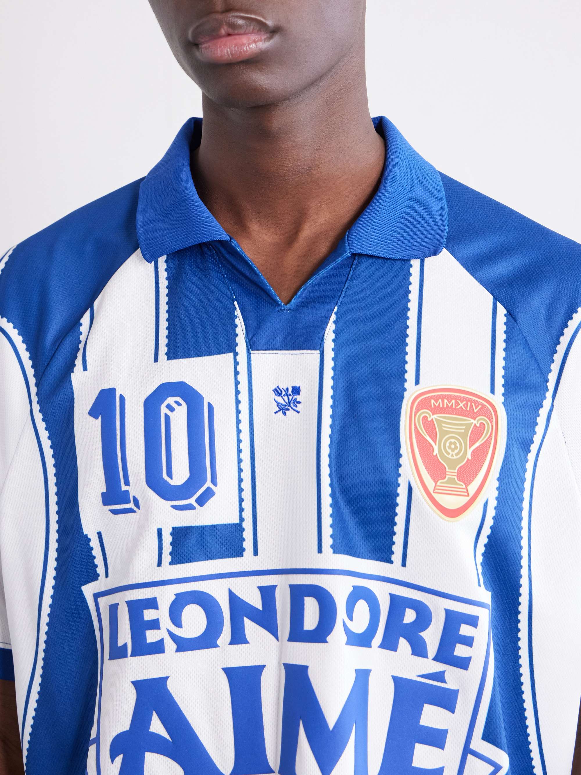 AIMÉ LEON DORE Logo-Appliquéd Striped Jersey T-Shirt for Men | MR