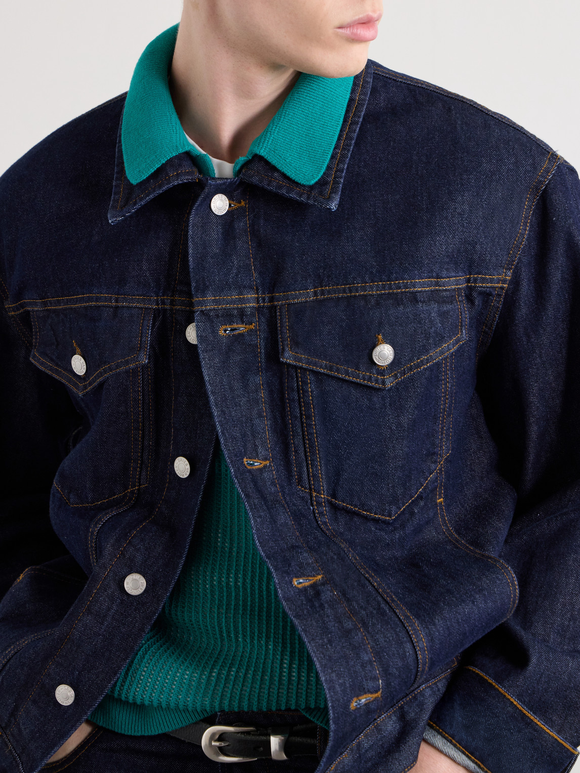 Aimé Leon Dore - Open-Collar Open-Knit Cotton Polo Shirt