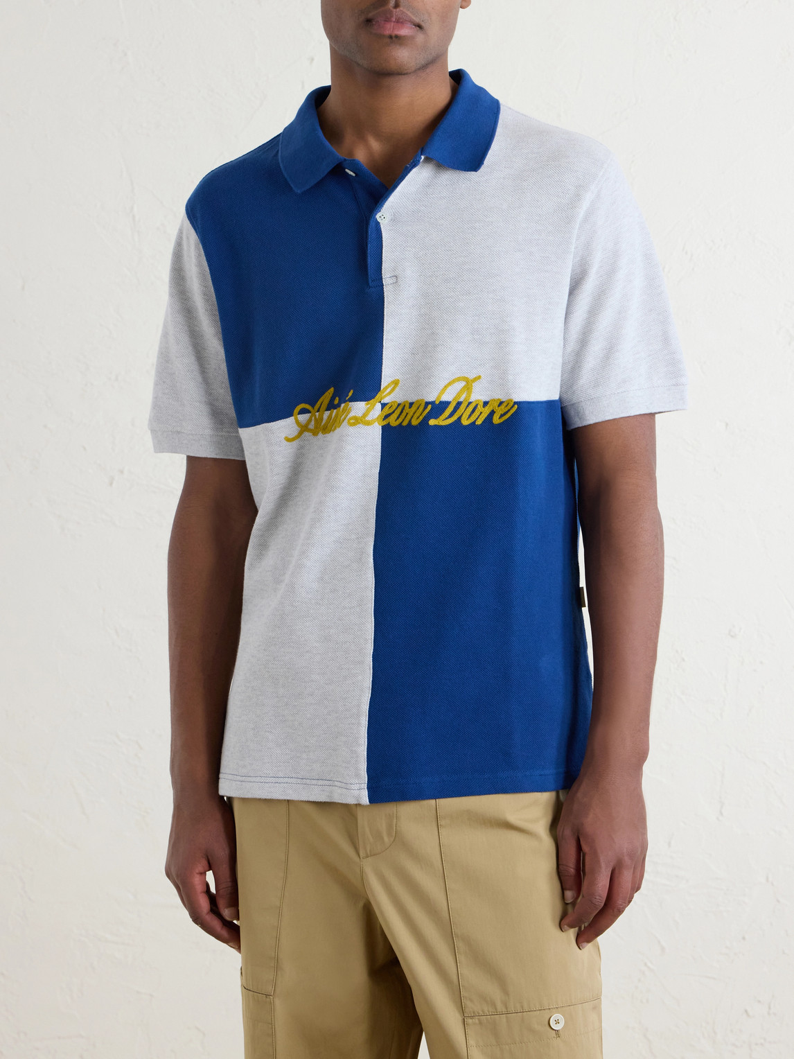 Aimé Leon Dore - Logo-Embroidered Colour-Block Cotton-Piqué Polo Shirt