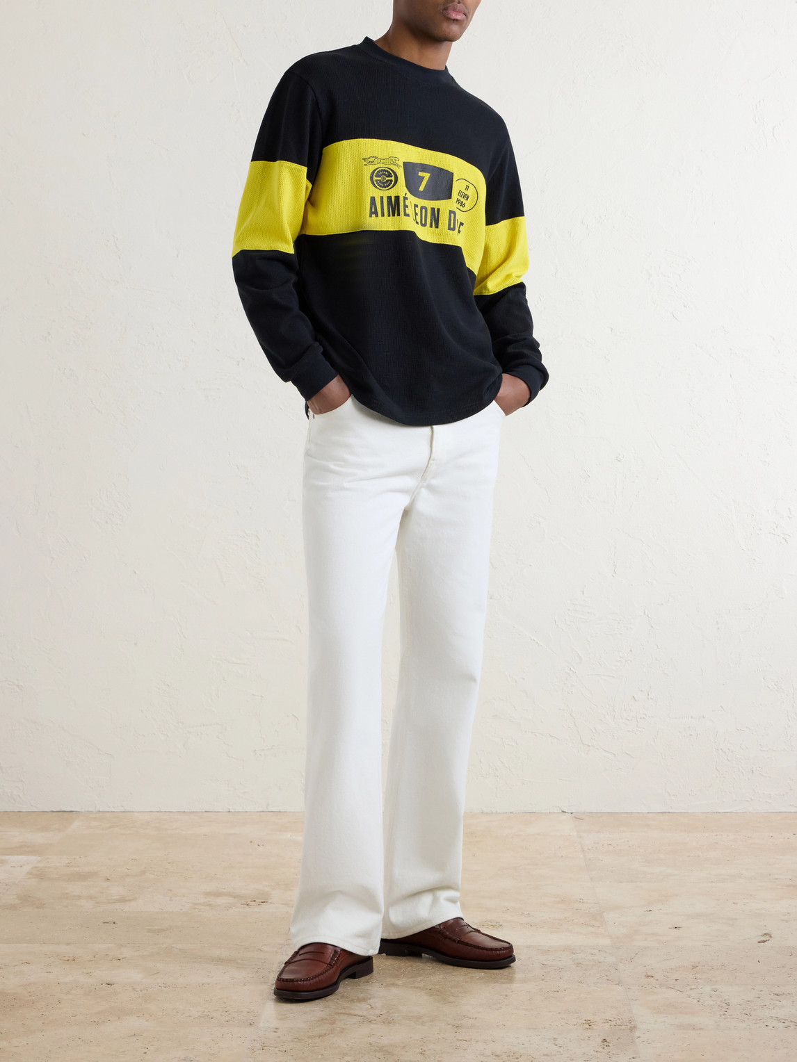 Aimé Leon Dore - Rally Logo-Print Cotton Sweater