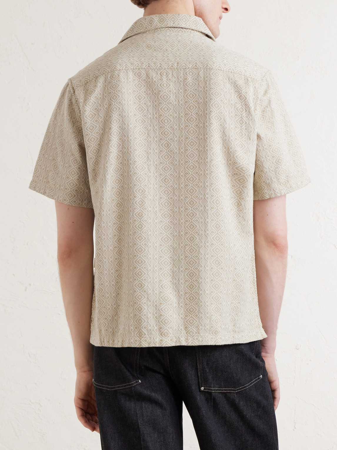 Aimé Leon Dore - Novelty Camp-Collar Cotton-Jacquard Shirt