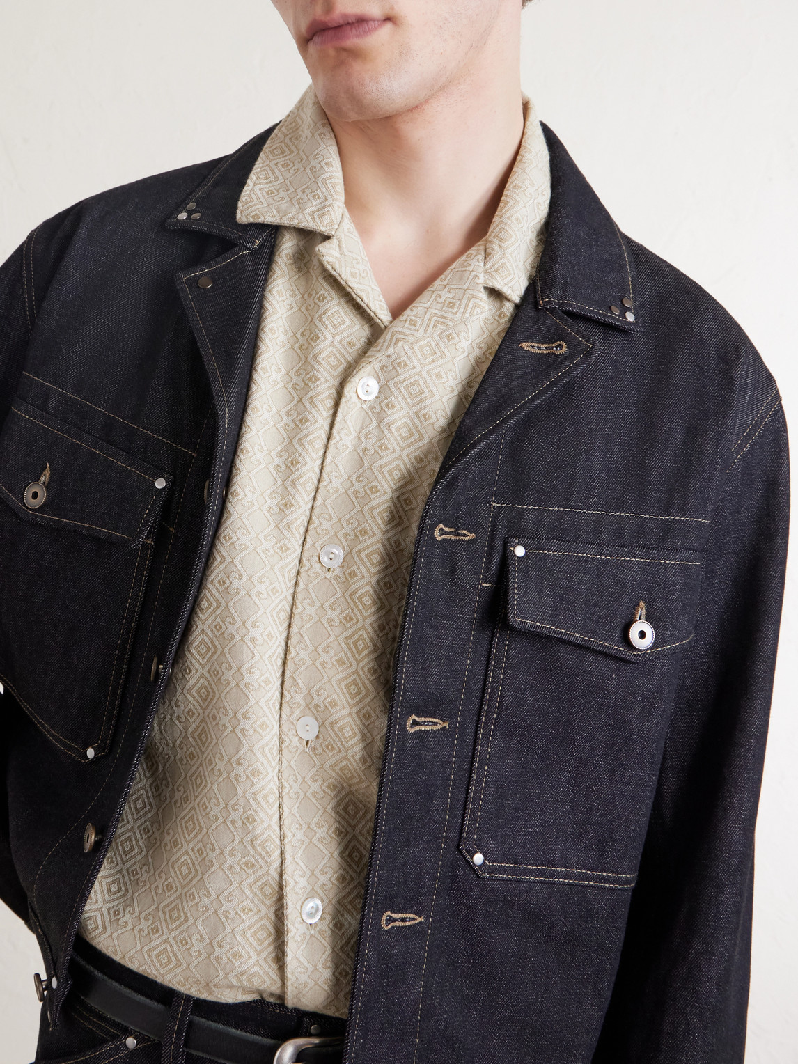 Aimé Leon Dore - Novelty Camp-Collar Cotton-Jacquard Shirt