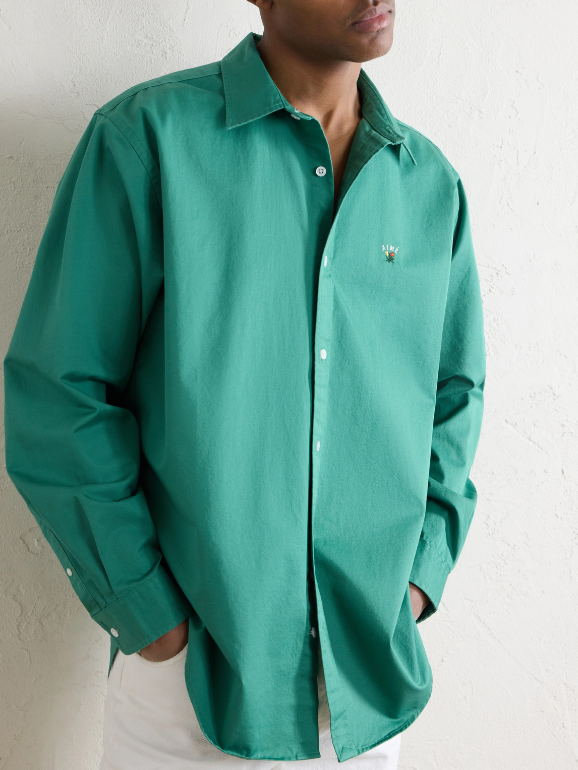 Aimé Leon Dore - Logo-Embroidered Cotton Shirt