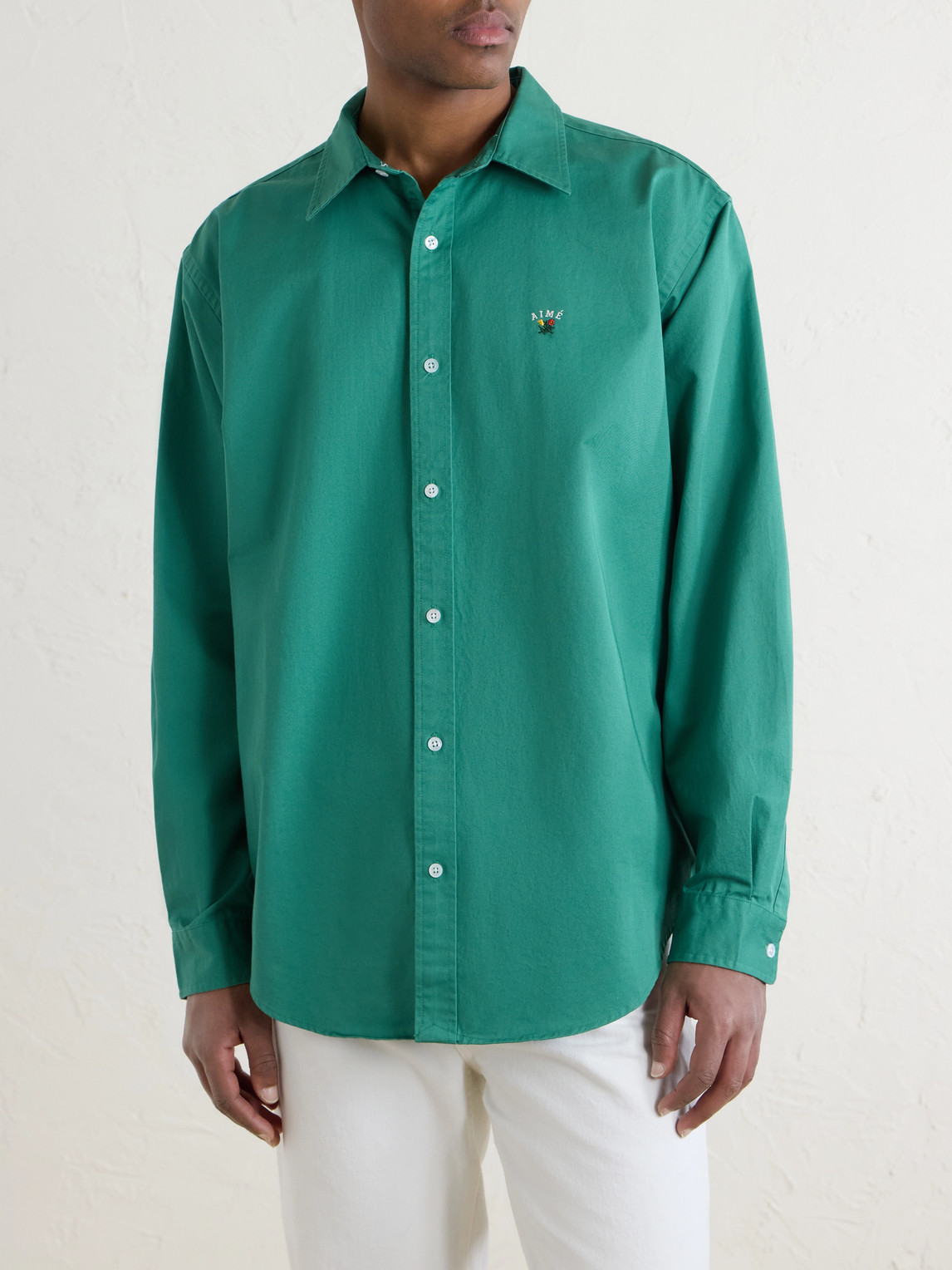 Aimé Leon Dore - Logo-Embroidered Cotton Shirt