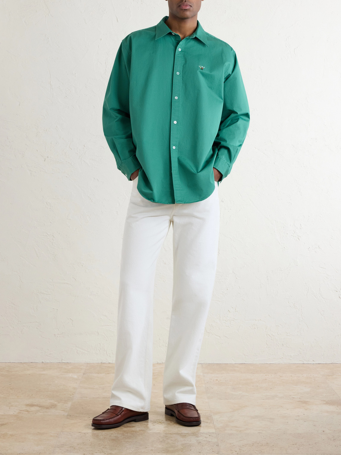 Aimé Leon Dore - Logo-Embroidered Cotton Shirt