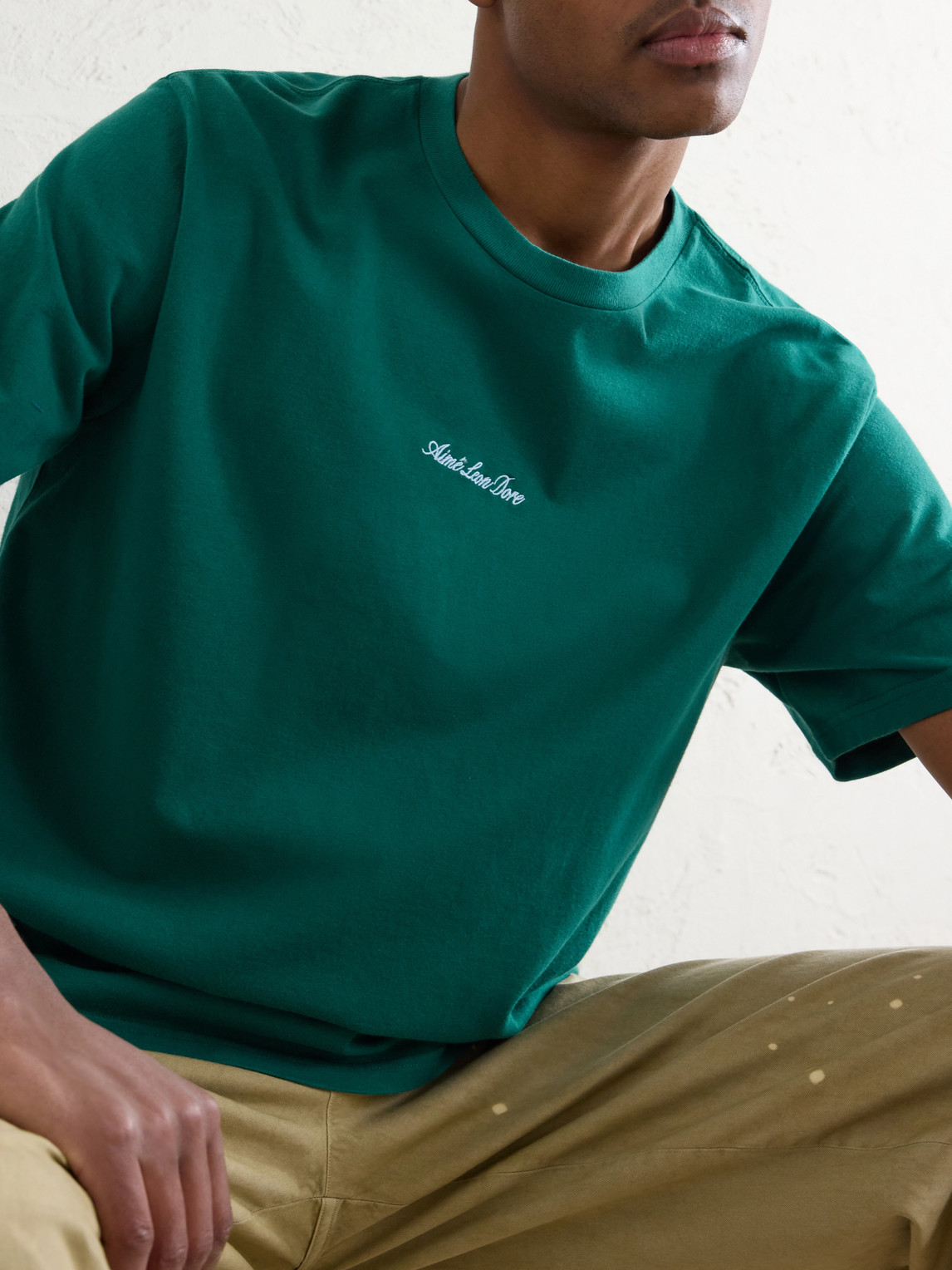 Aimé Leon Dore - Logo-Embroidered Cotton-Jersey T-Shirt