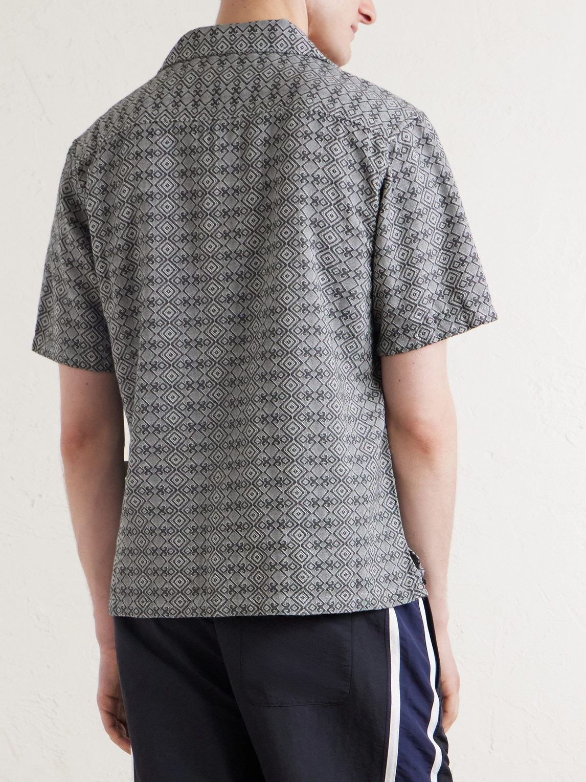 Aimé Leon Dore - Novelty Camp-Collar Cotton-Jacquard Shirt