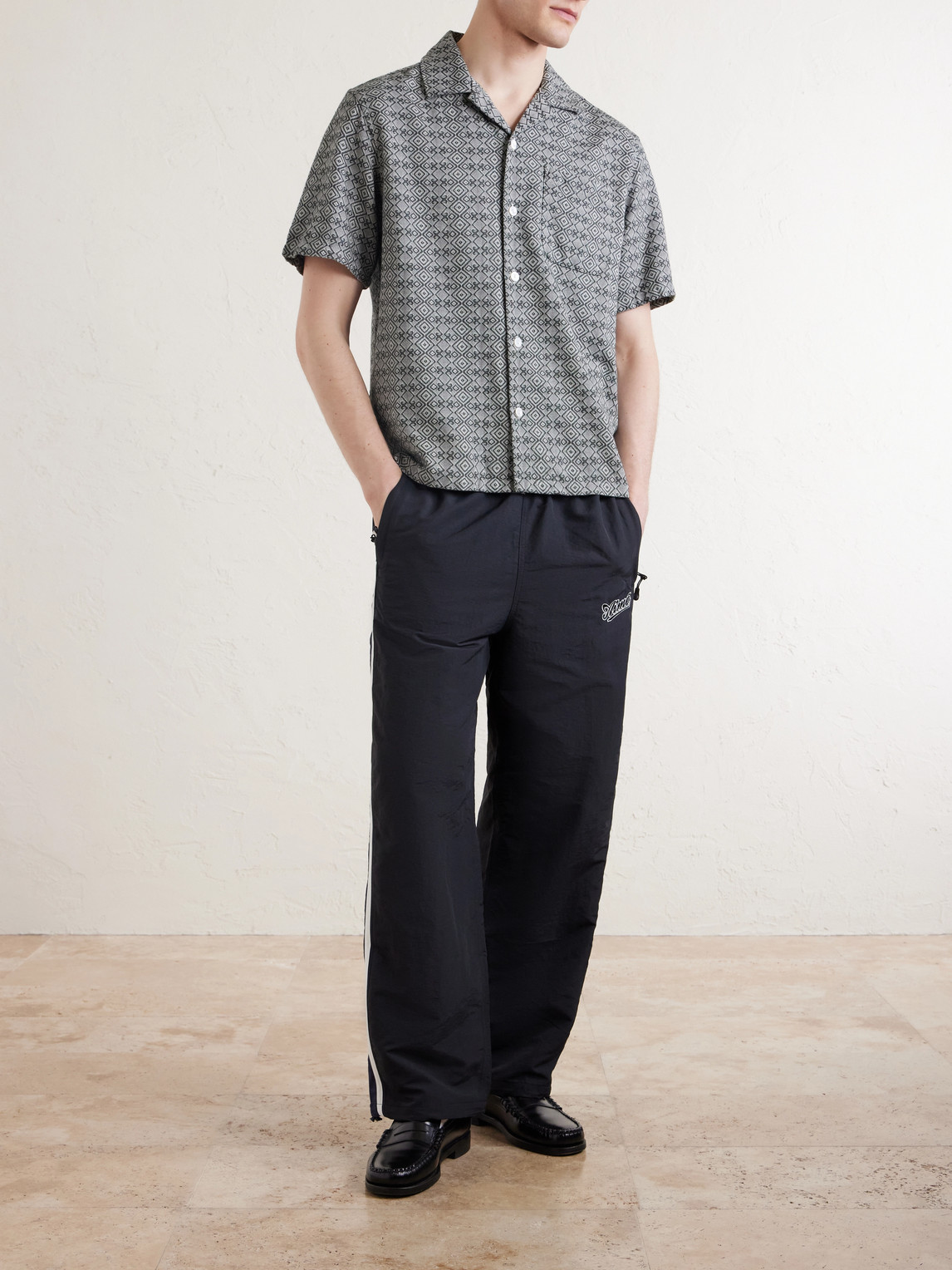 Aimé Leon Dore - Novelty Camp-Collar Cotton-Jacquard Shirt