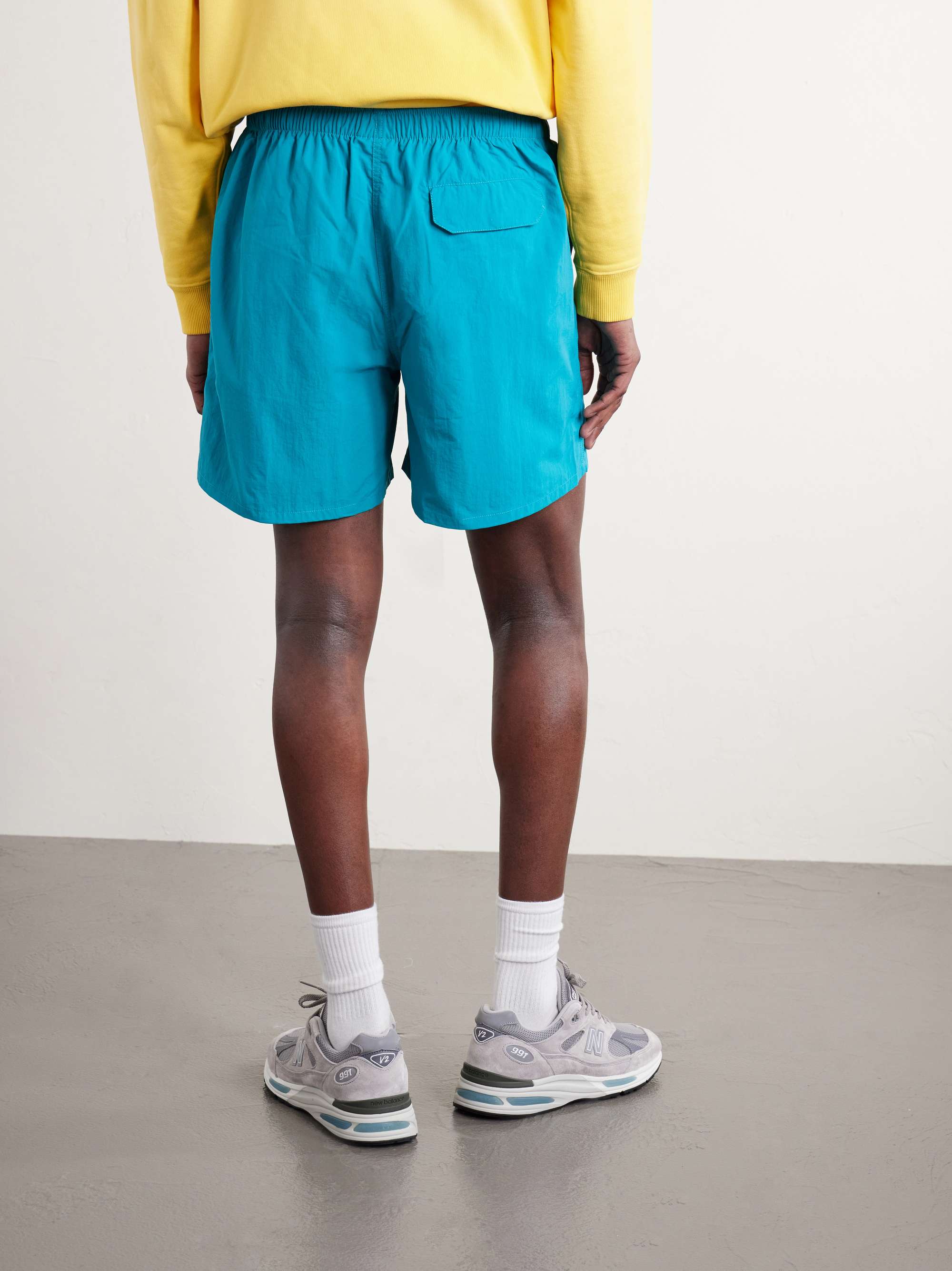 AIMÉ LEON DORE Straight-Leg Logo-Embroidered Shell Drawstring