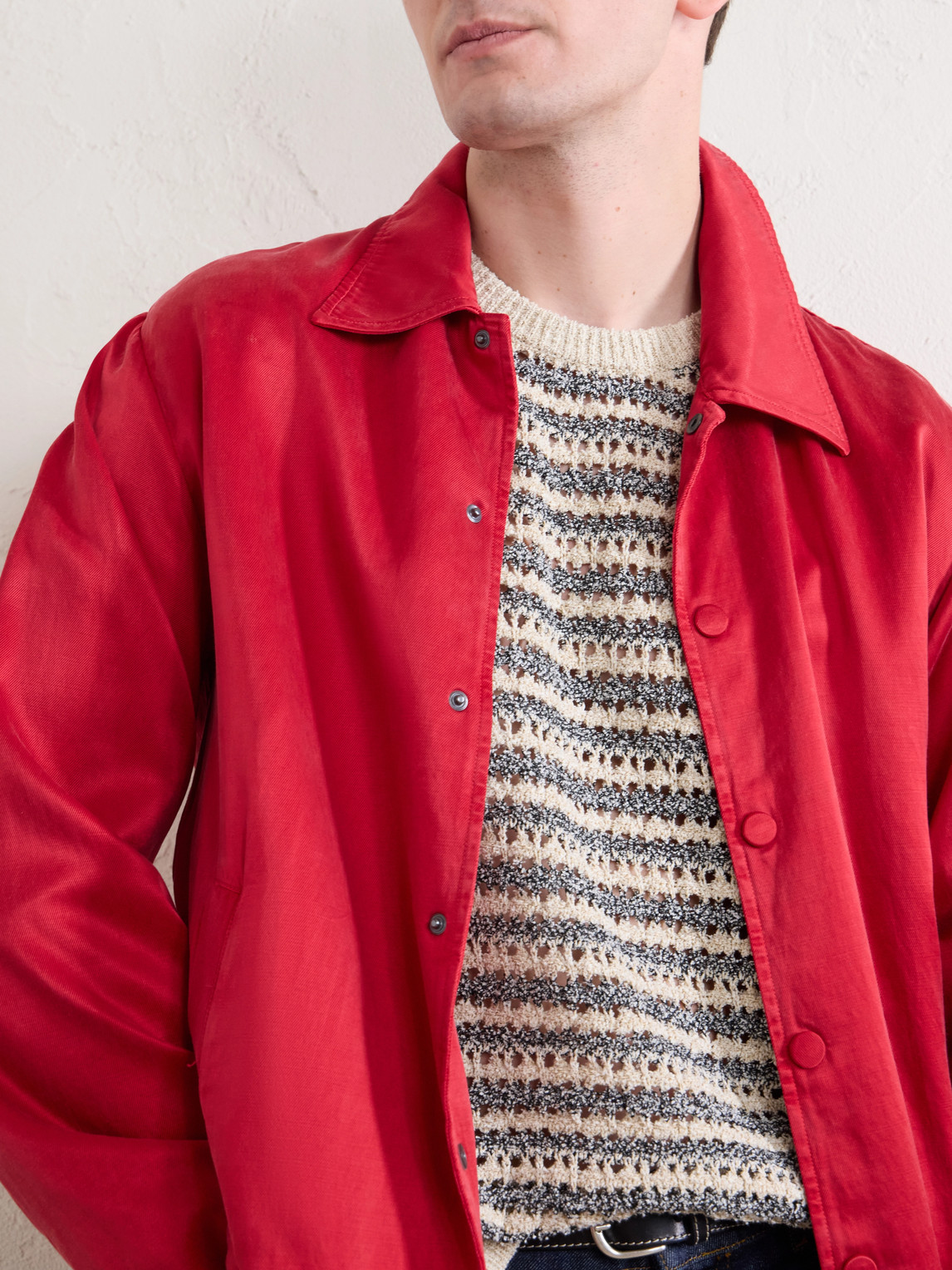Aimé Leon Dore - Striped Open-Knit Cotton-Blend Sweater