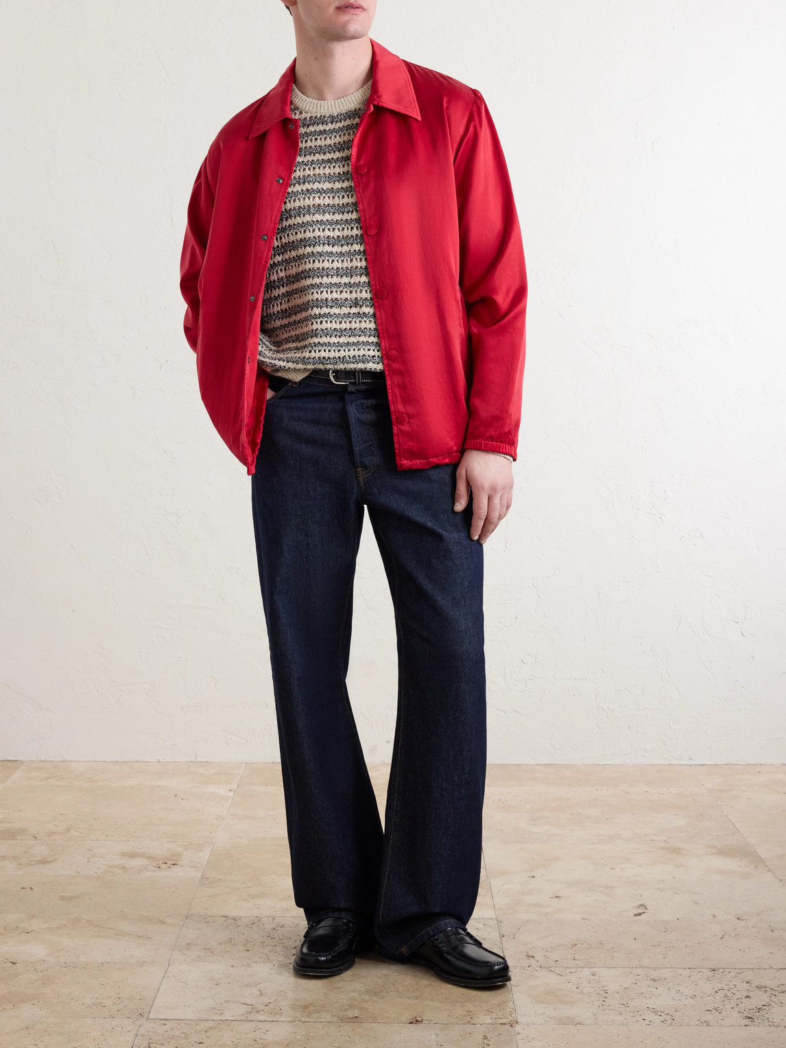 Aimé Leon Dore - Striped Open-Knit Cotton-Blend Sweater