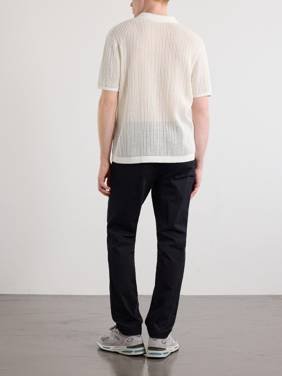Aimé Leon Dore - Open-Collar Open-Knit Cotton Polo Shirt