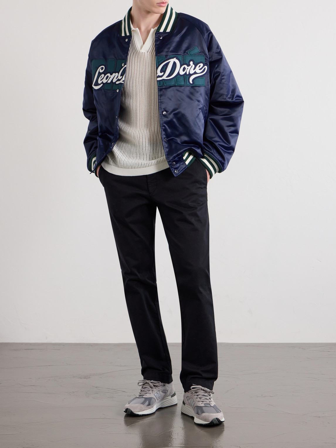 Aimé Leon Dore - Open-Collar Open-Knit Cotton Polo Shirt