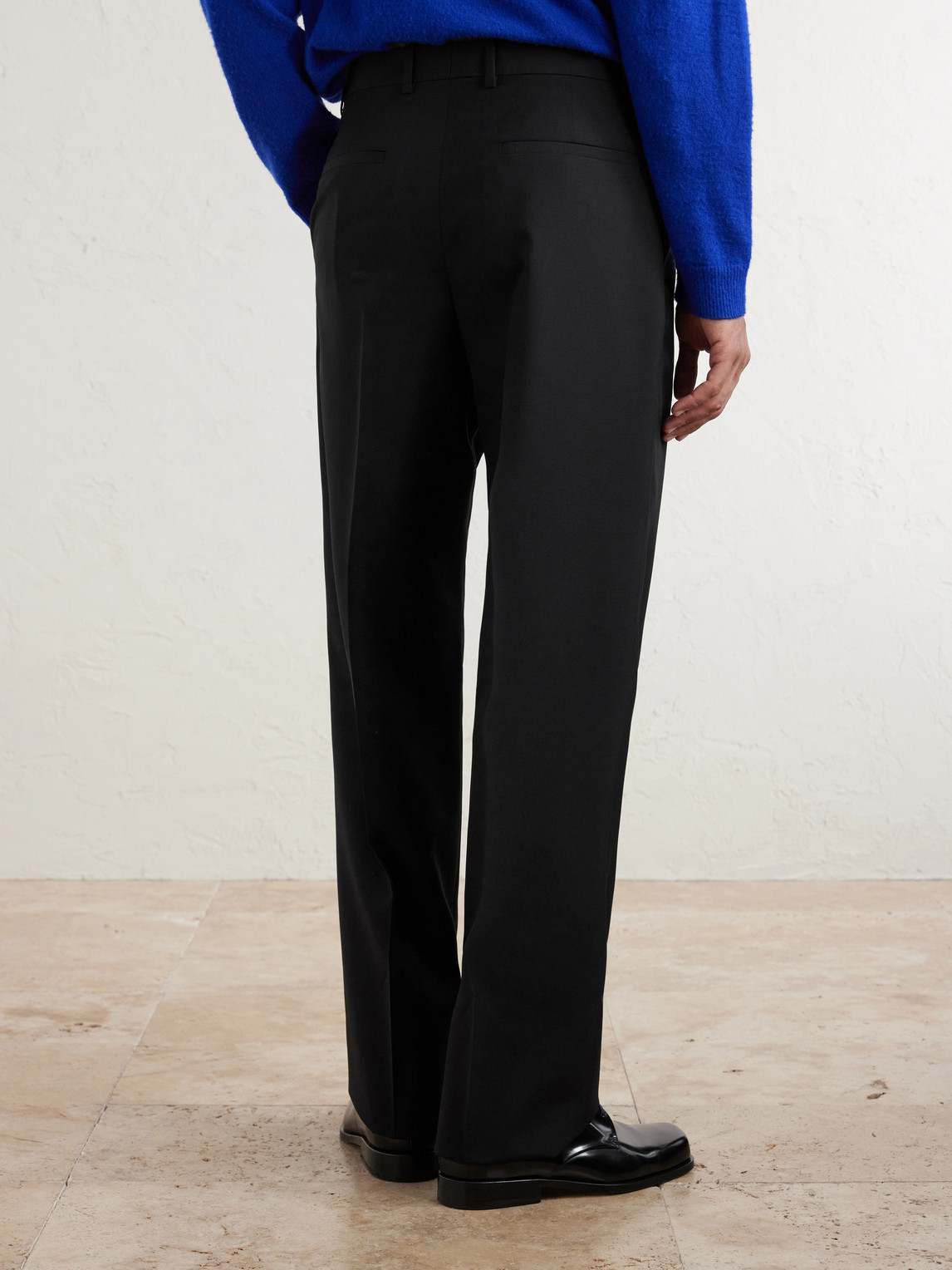  Jil Sander - Straight-leg Pleated Virgin Wool Trousers - Men - Black - It 52 