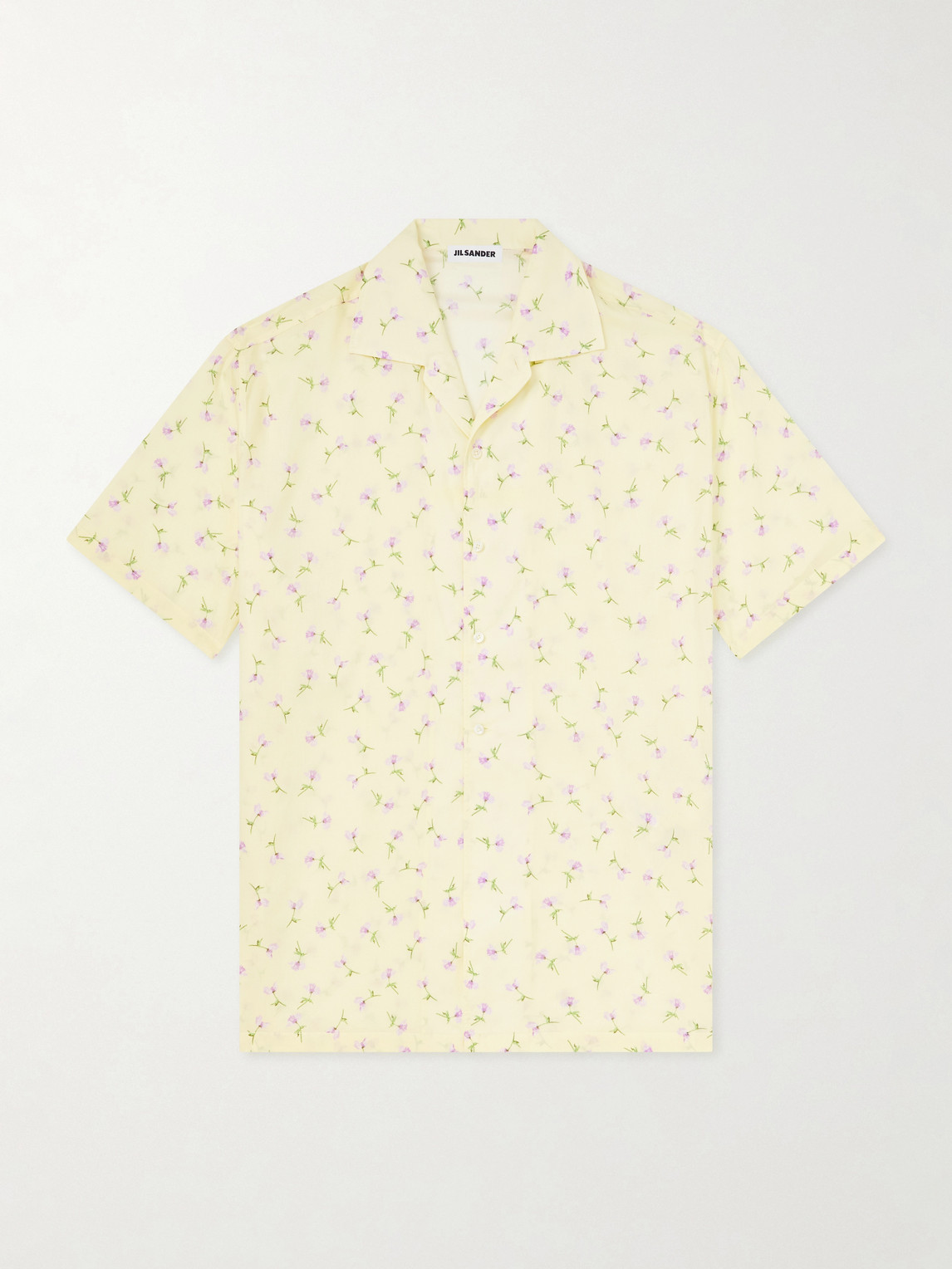 Jil Sander Camp-Collar Floral-Print Cotton Shirt IT 52