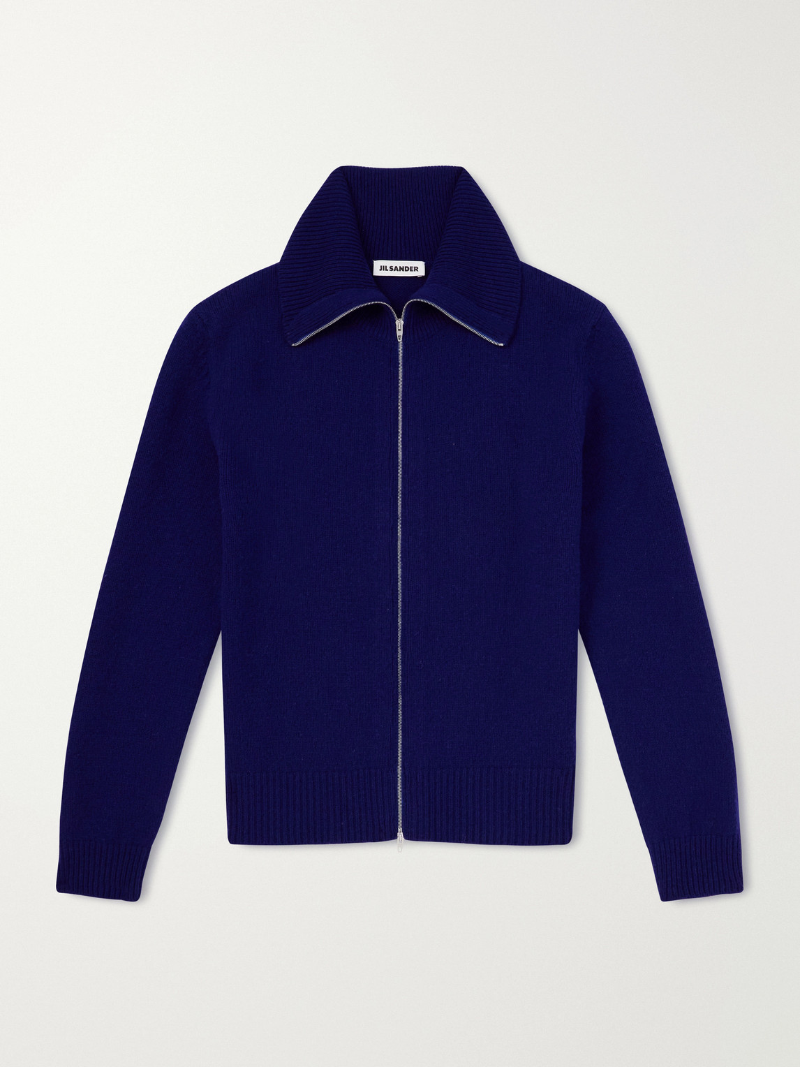 Jil Sander Zip-Up Wool- Blend Sweater IT 48