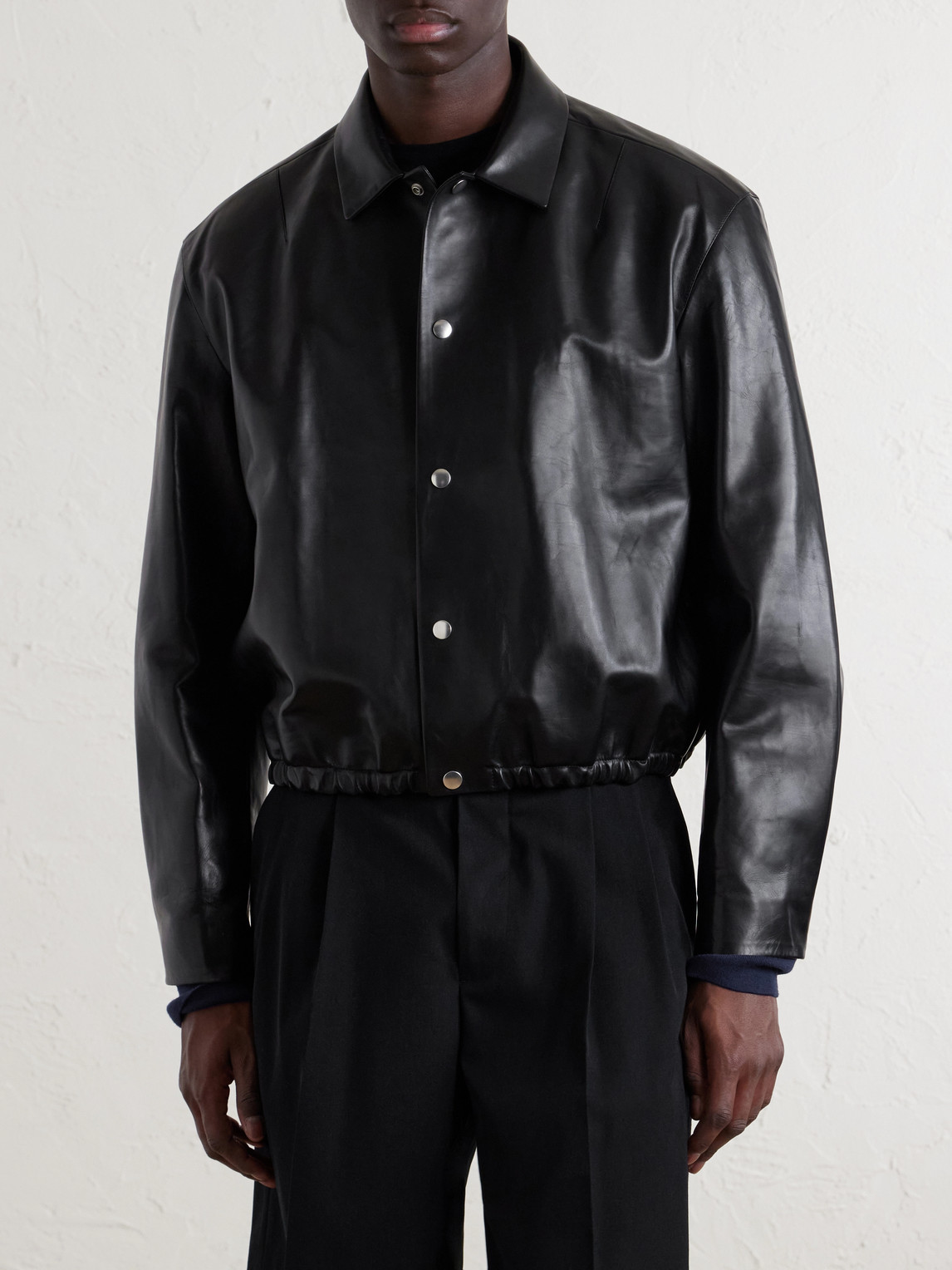  Jil Sander - Leather Jacket - Men - Black - It 50 