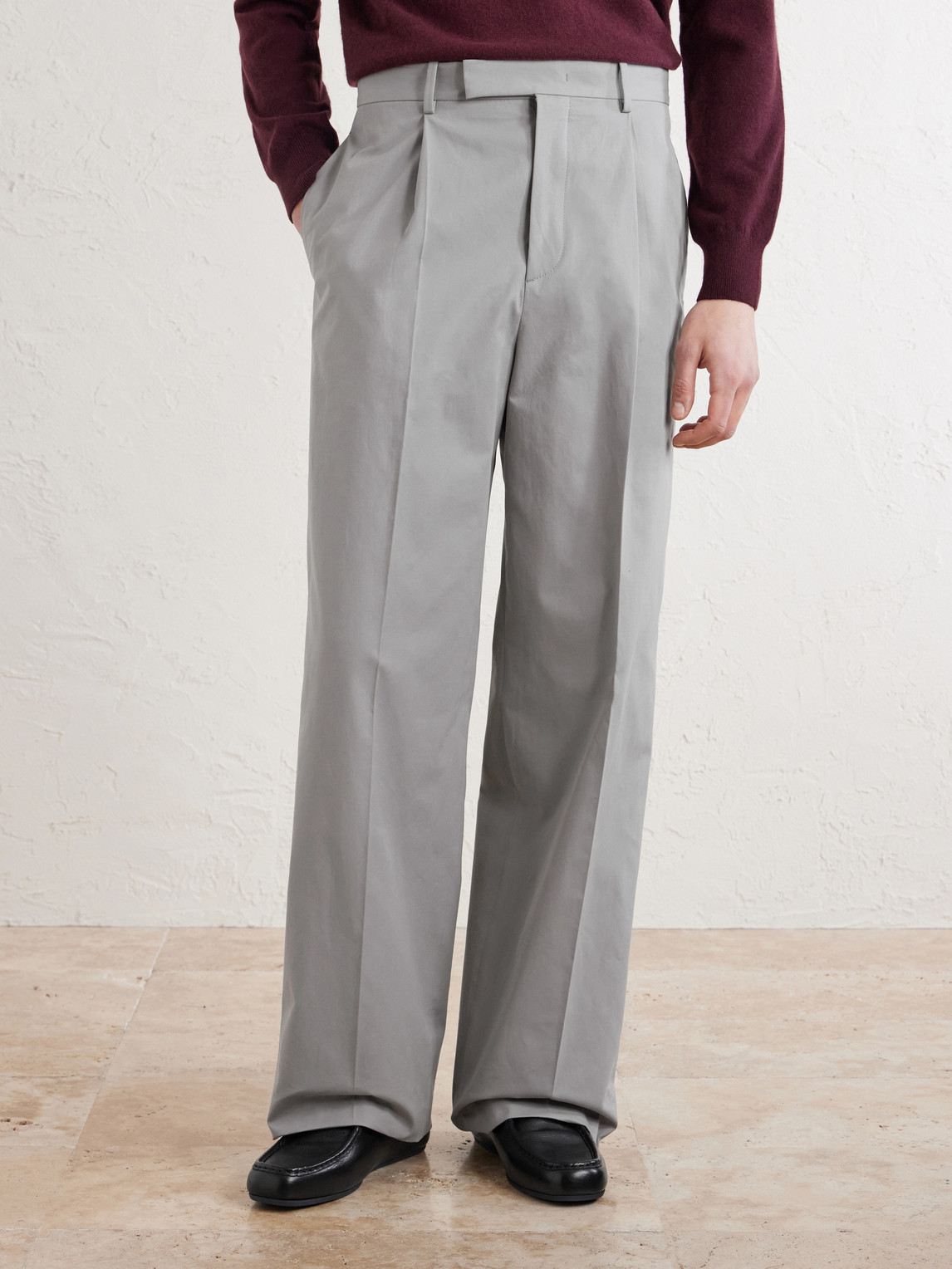  Jil Sander - Straight-leg Cotton Trousers - Men - Gray - It 52 