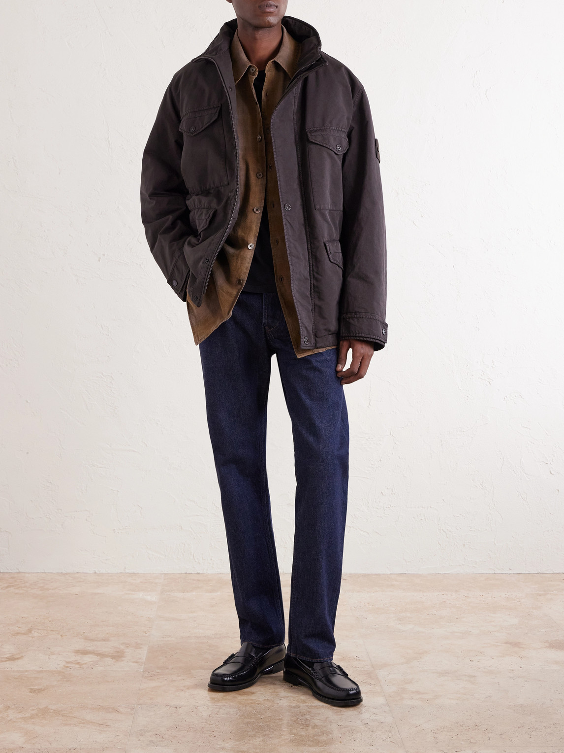 Denim Straight-Leg Jeans