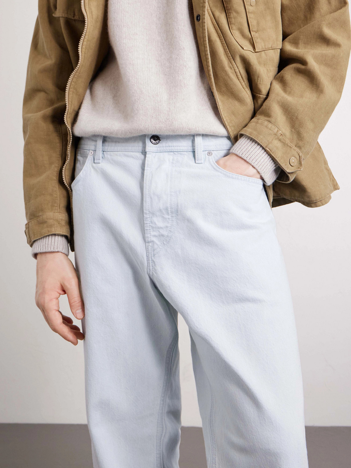 Denim Straight-Leg Jeans