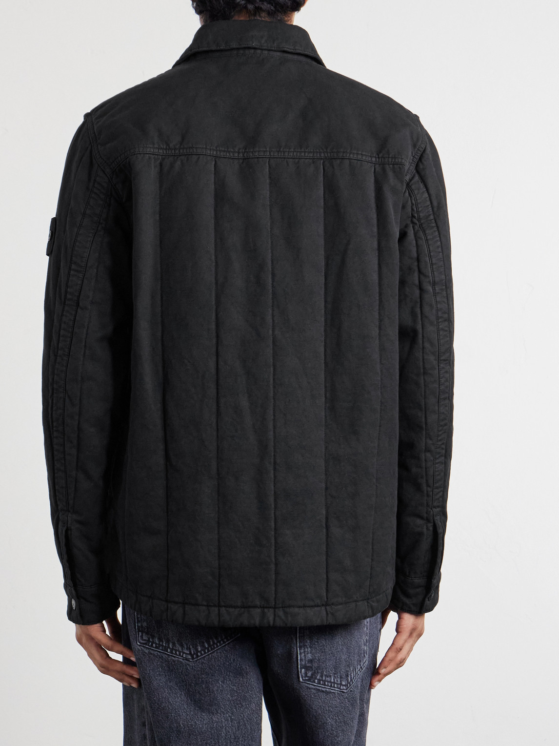 Ghost Padded Cotton And Linen-Blend Primaloft® Overshirt