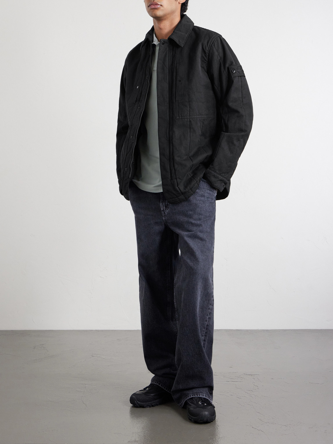Ghost Padded Cotton And Linen-Blend Primaloft® Overshirt