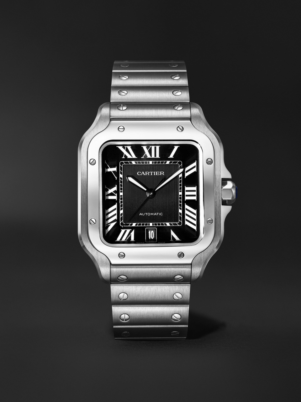 Cartier – Santos de Cartier Large Automatic 47.5mm Stainless Steel Watch, Ref. No. CRWSSA0096