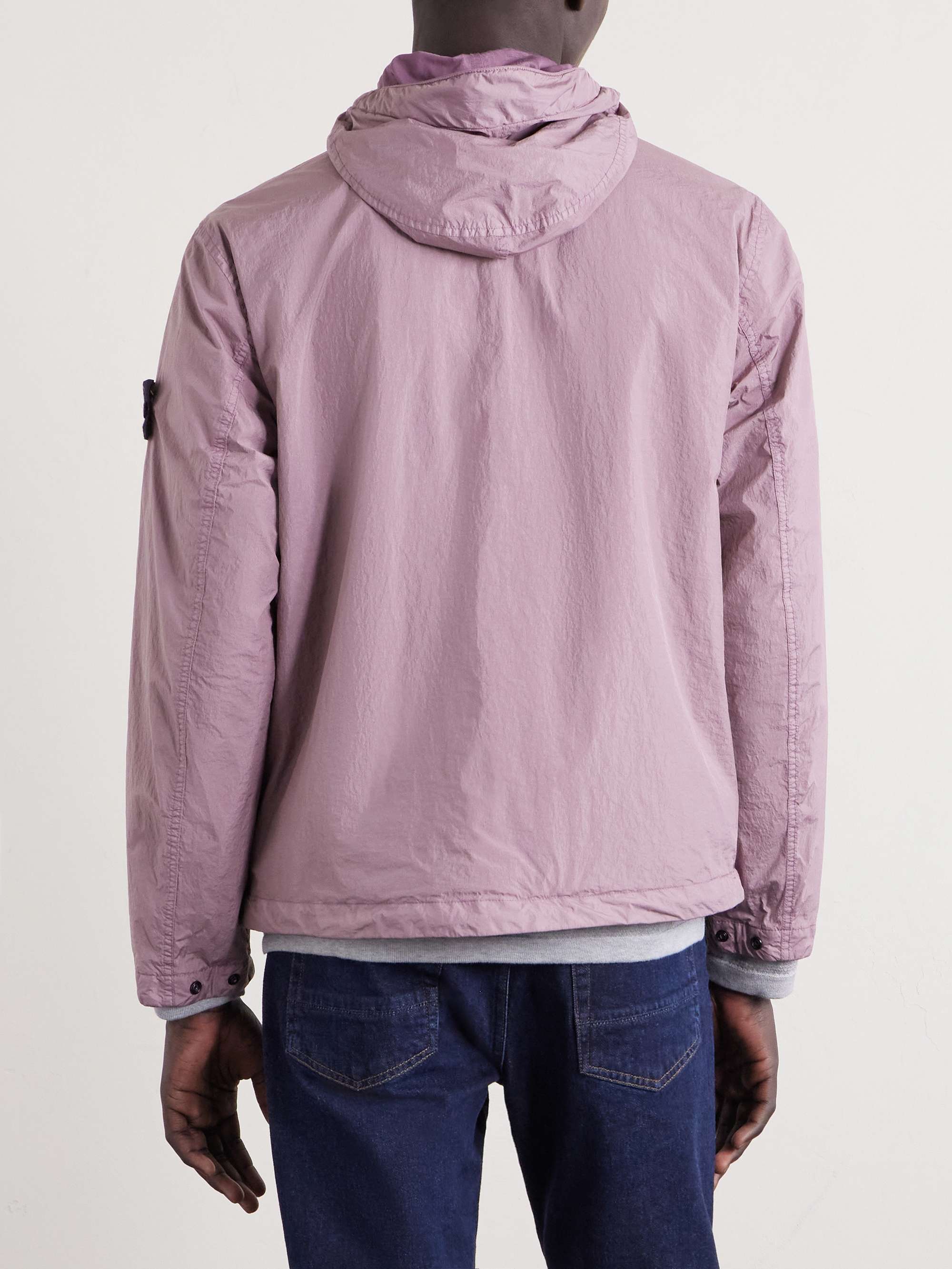 STONE ISLAND Garment-Dyed Crinkled Recycled-Nylon Parka for Men