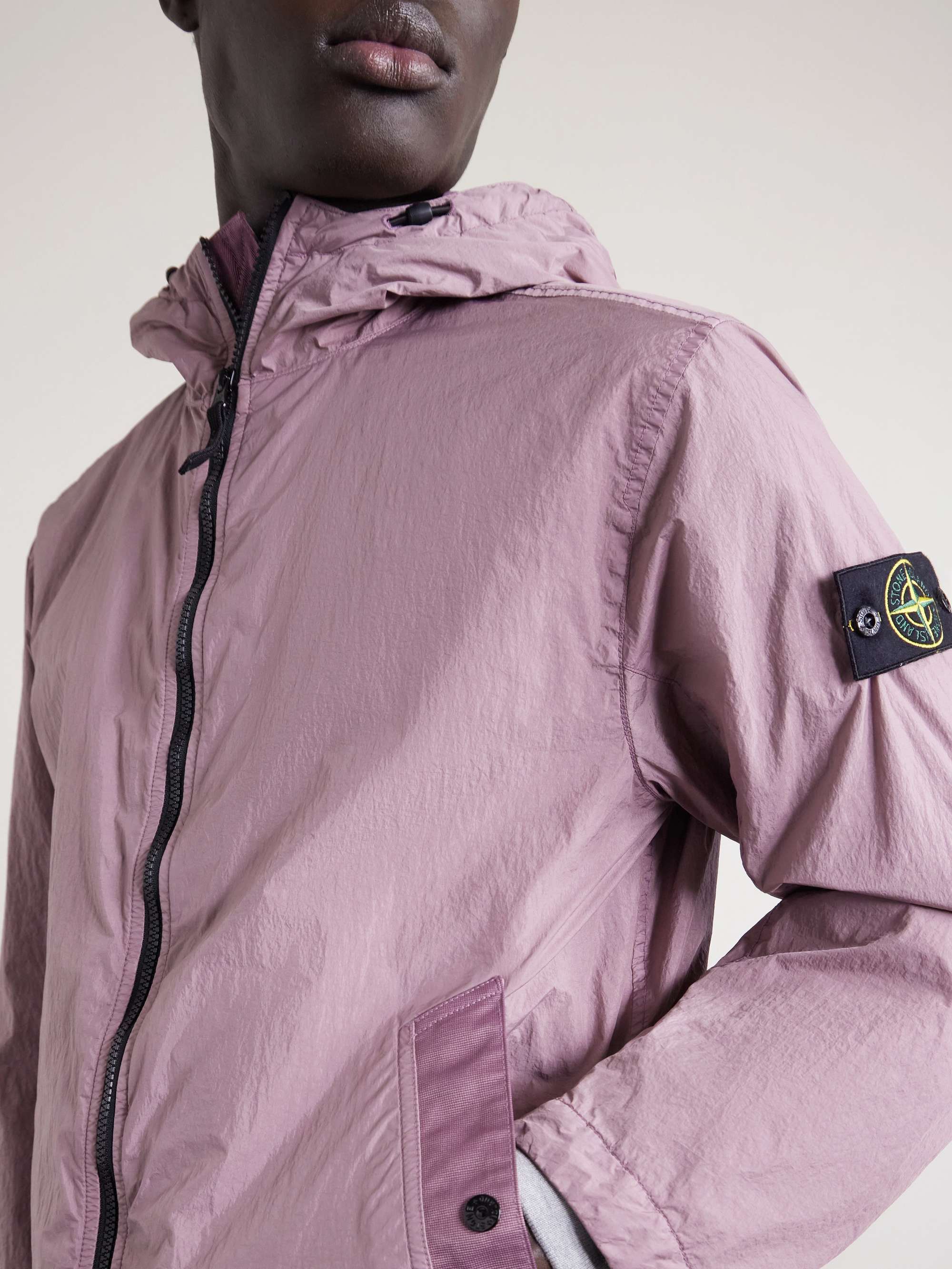 STONE ISLAND Garment-Dyed Crinkled Recycled-Nylon Parka for Men