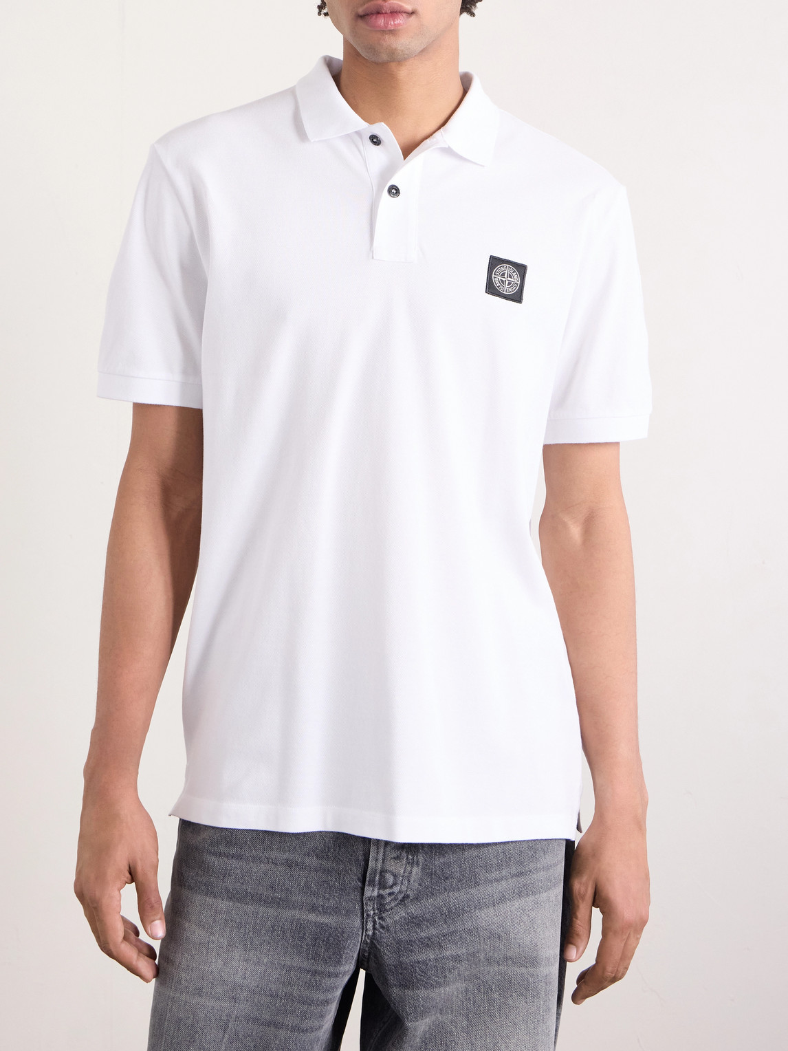 Stretch Cotton-Blend Piqué Polo Shirt