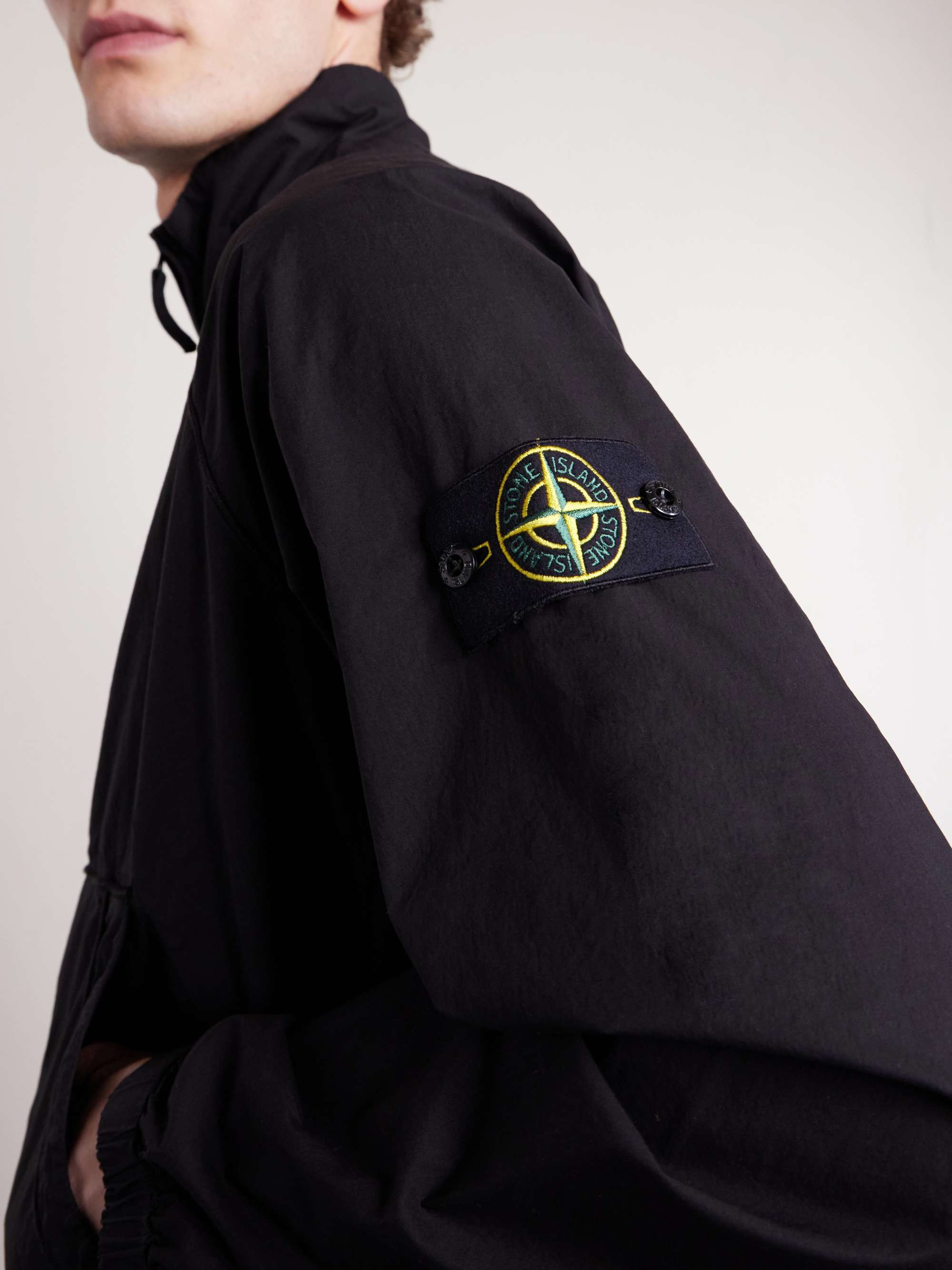 STONE ISLAND Garment-Dyed Cotton-Blend Tela Paracadute Jacket for