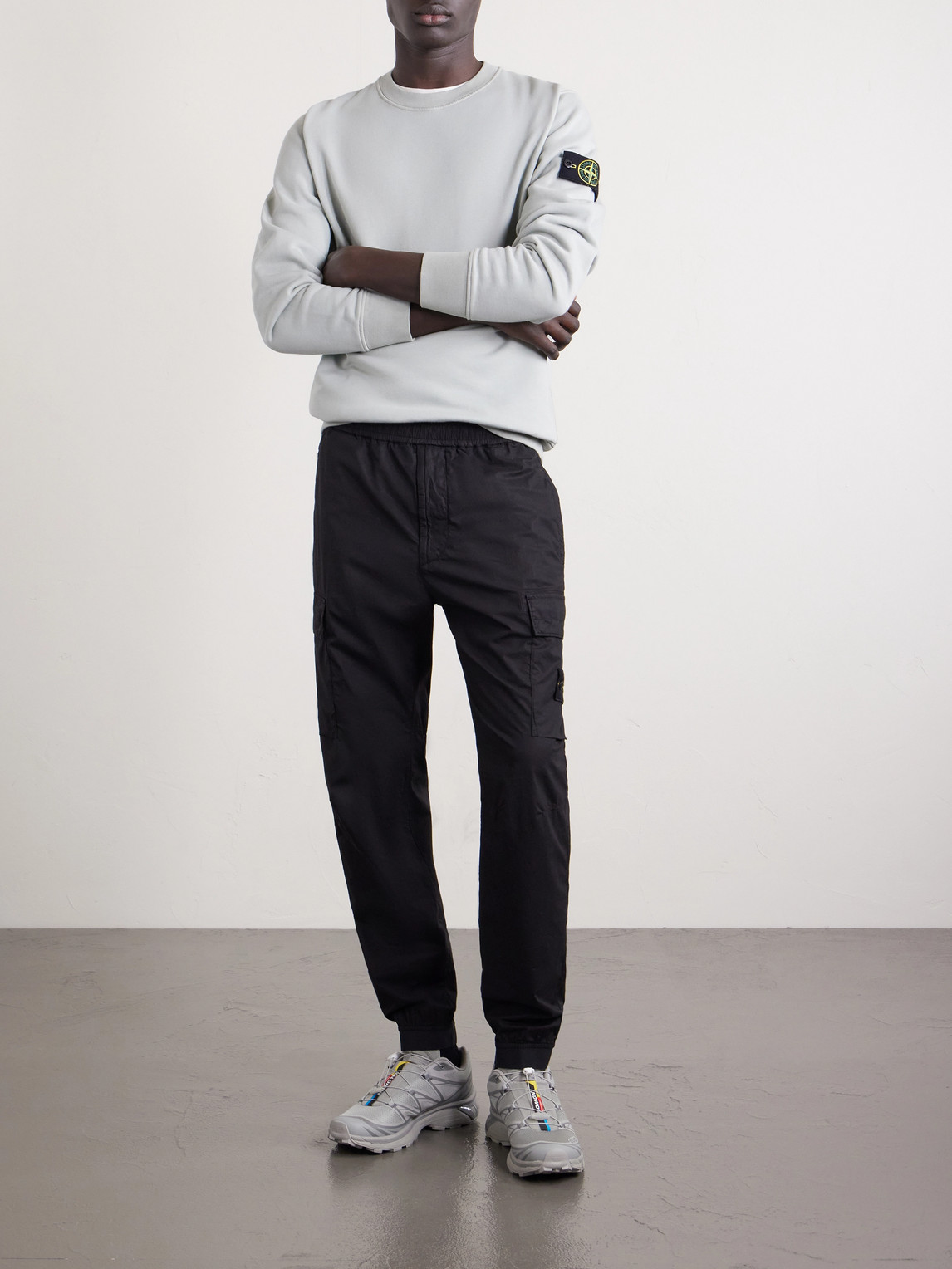 Tapered Stretch-Cotton Shell Cargo Trousers