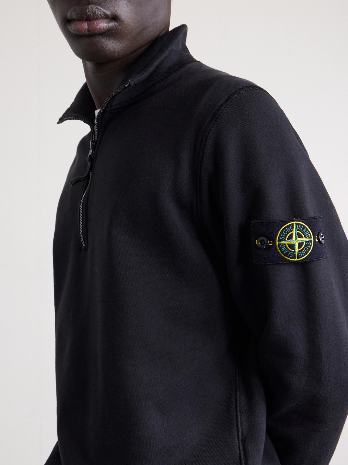 Organic Cotton Fleece Half-Zip Sweatshirt