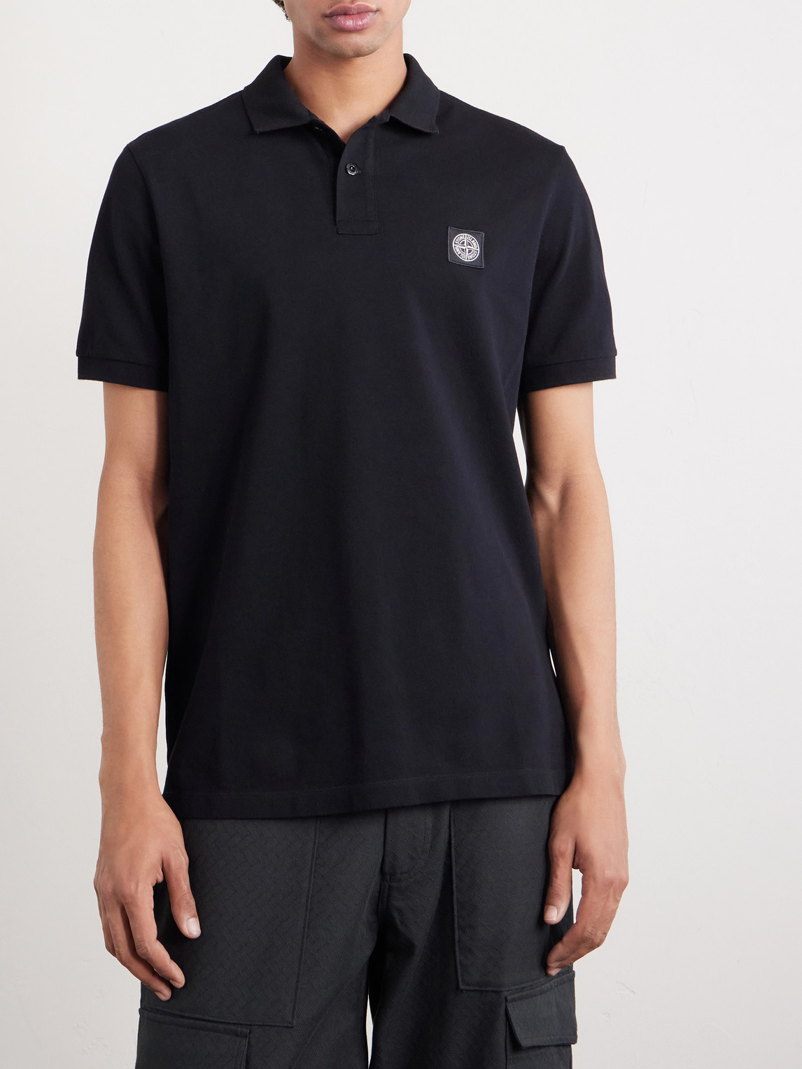 Stretch Cotton-Blend Piqué Polo Shirt