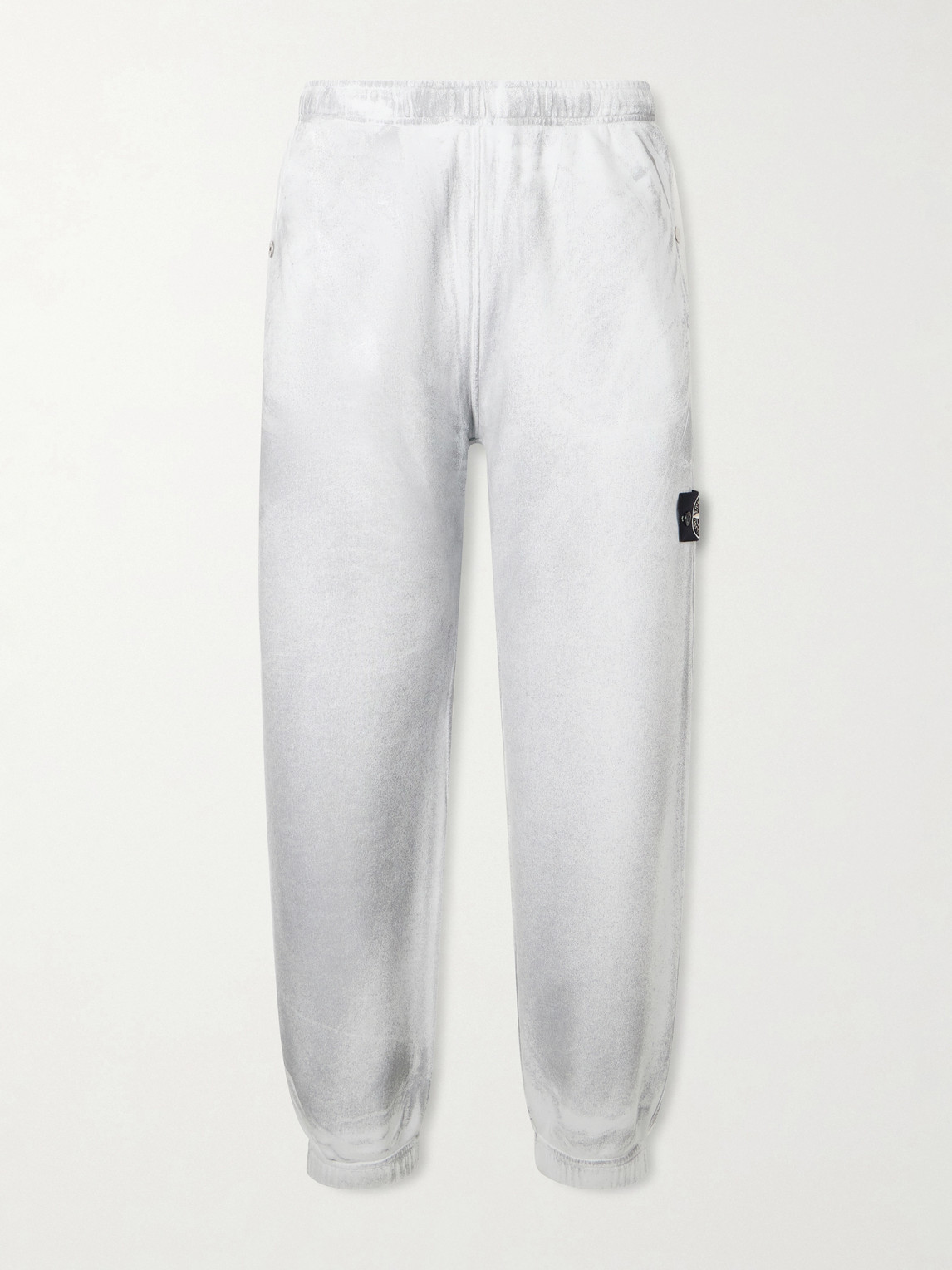 Tapered Reflective Organic Cotton Fleece Sweatpants