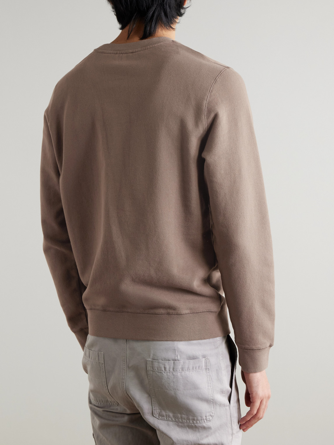  Sunspel - Cotton-jersey Sweatshirt - Men - Brown - L 