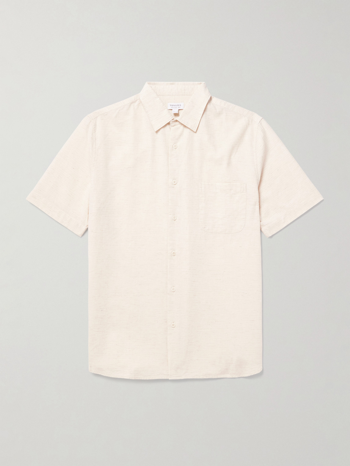 Sunspel Cotton and inen-Blend Shirt - Men