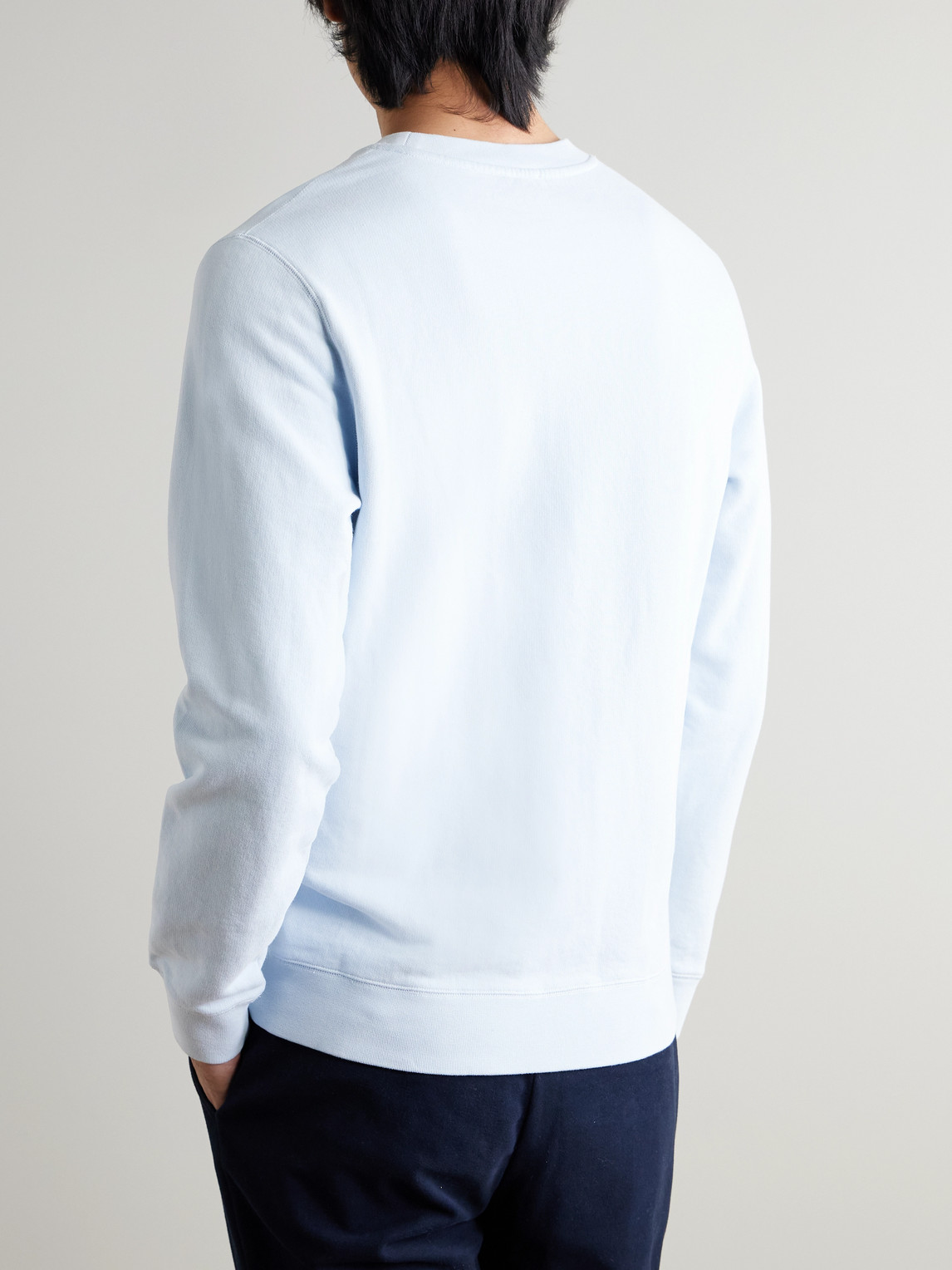  Sunspel - Cotton-jersey Sweatshirt - Men - Blue - L 